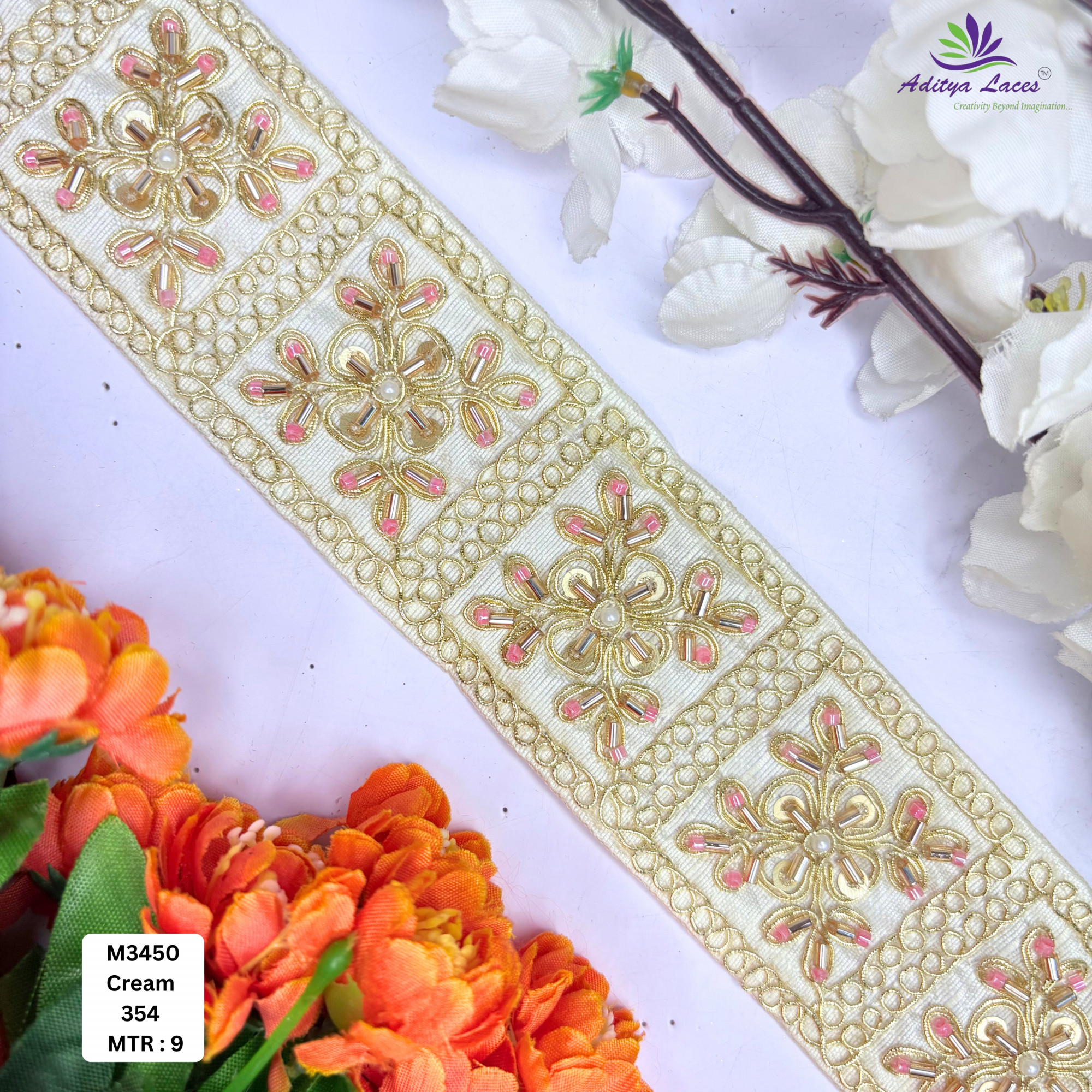 Bridal Garment Decorative Beads Trim for Kurti Dupatta