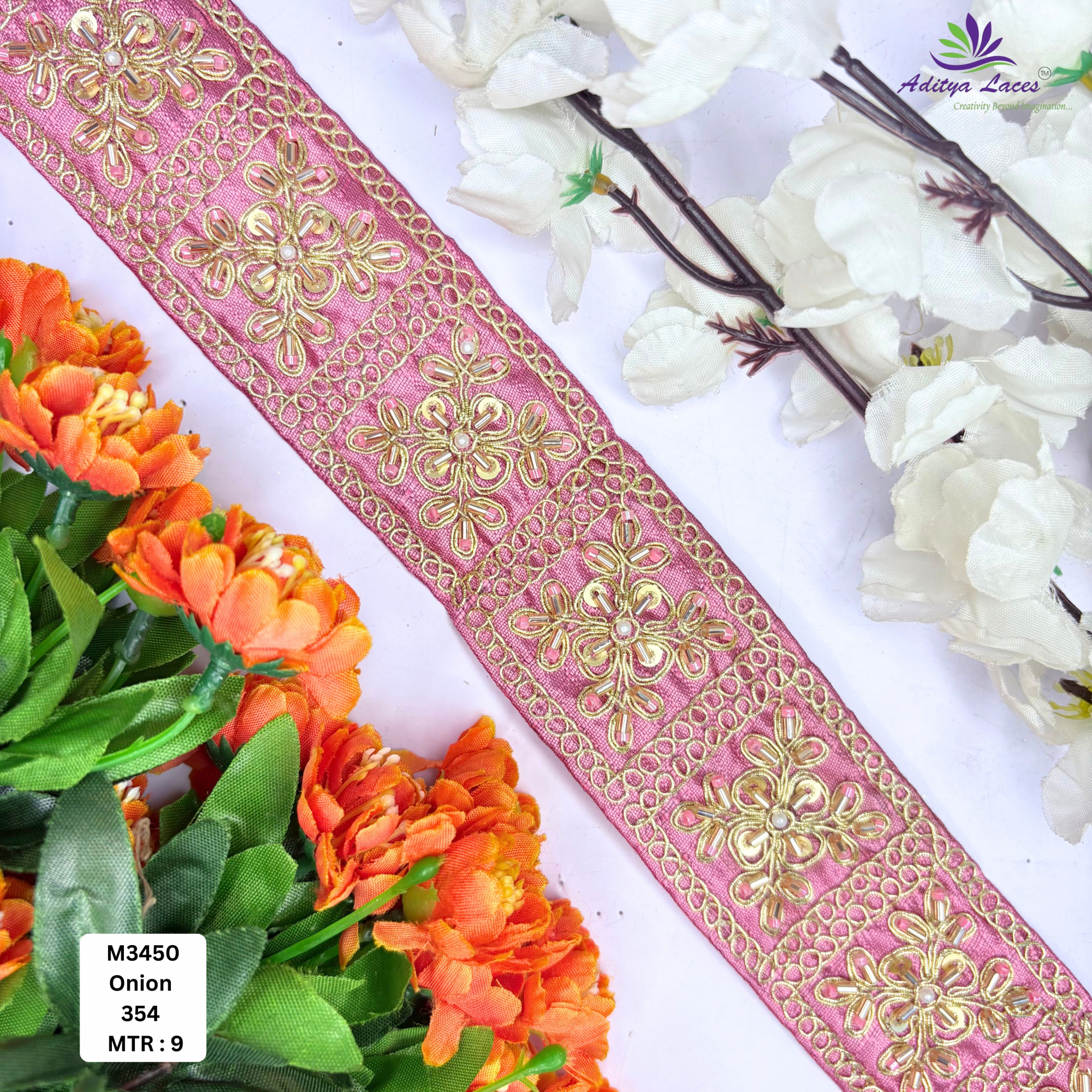 Bridal Garment Decorative Beads Trim for Kurti Dupatta