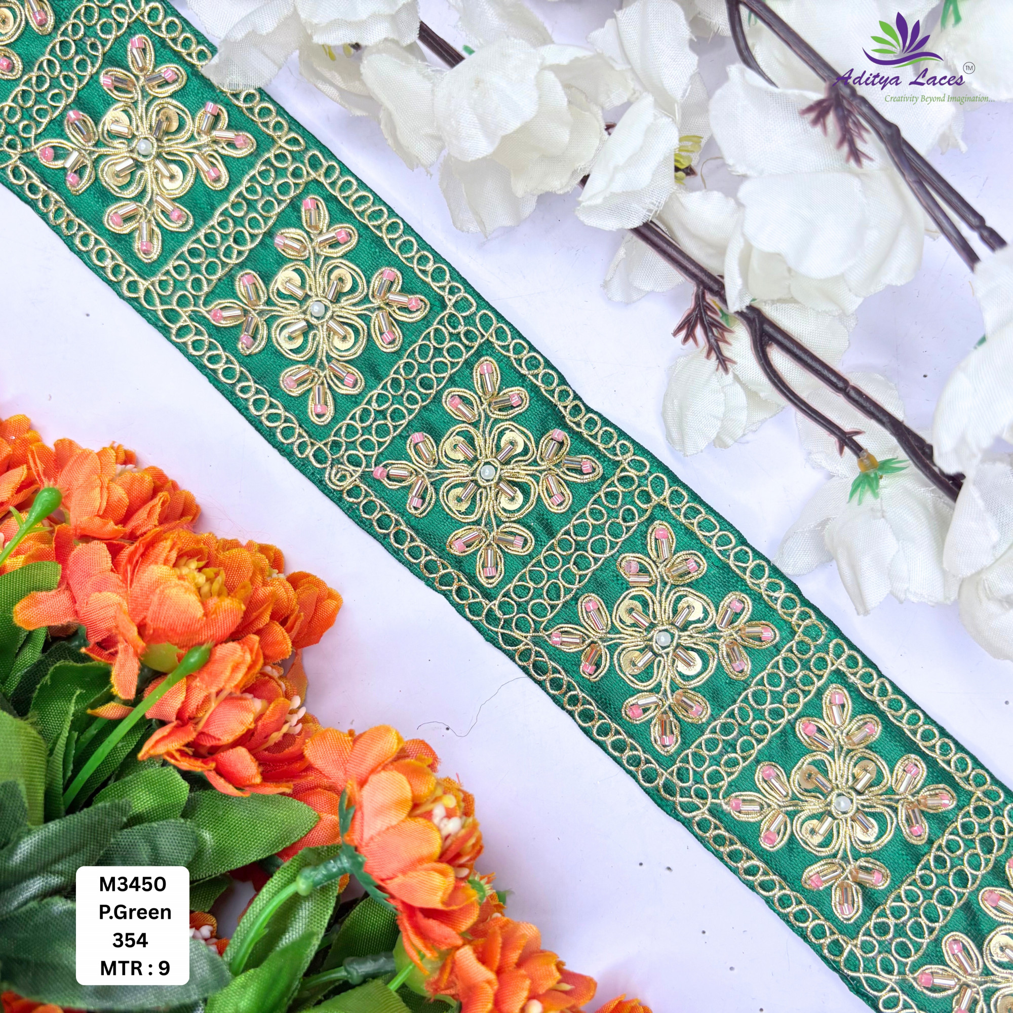 Bridal Garment Decorative Beads Trim for Kurti Dupatta