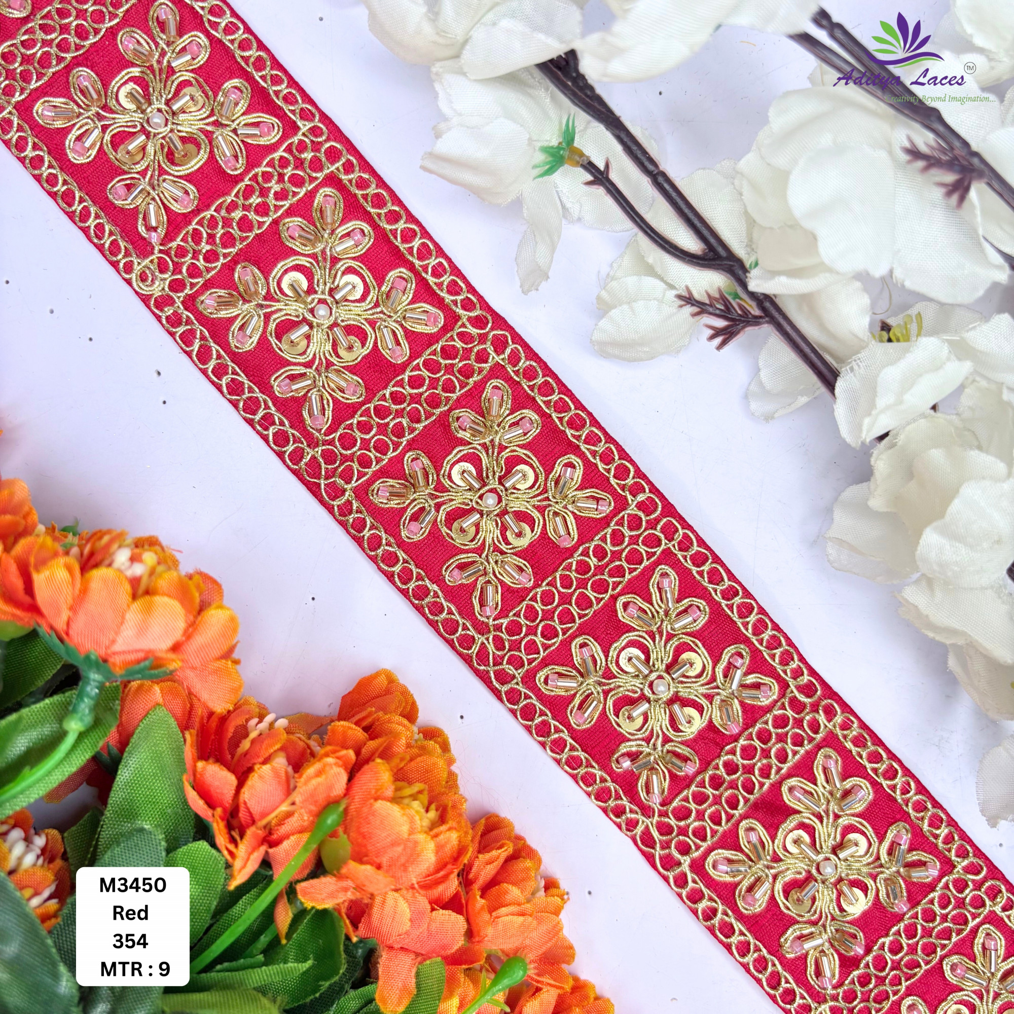 Bridal Garment Decorative Beads Trim for Kurti Dupatta