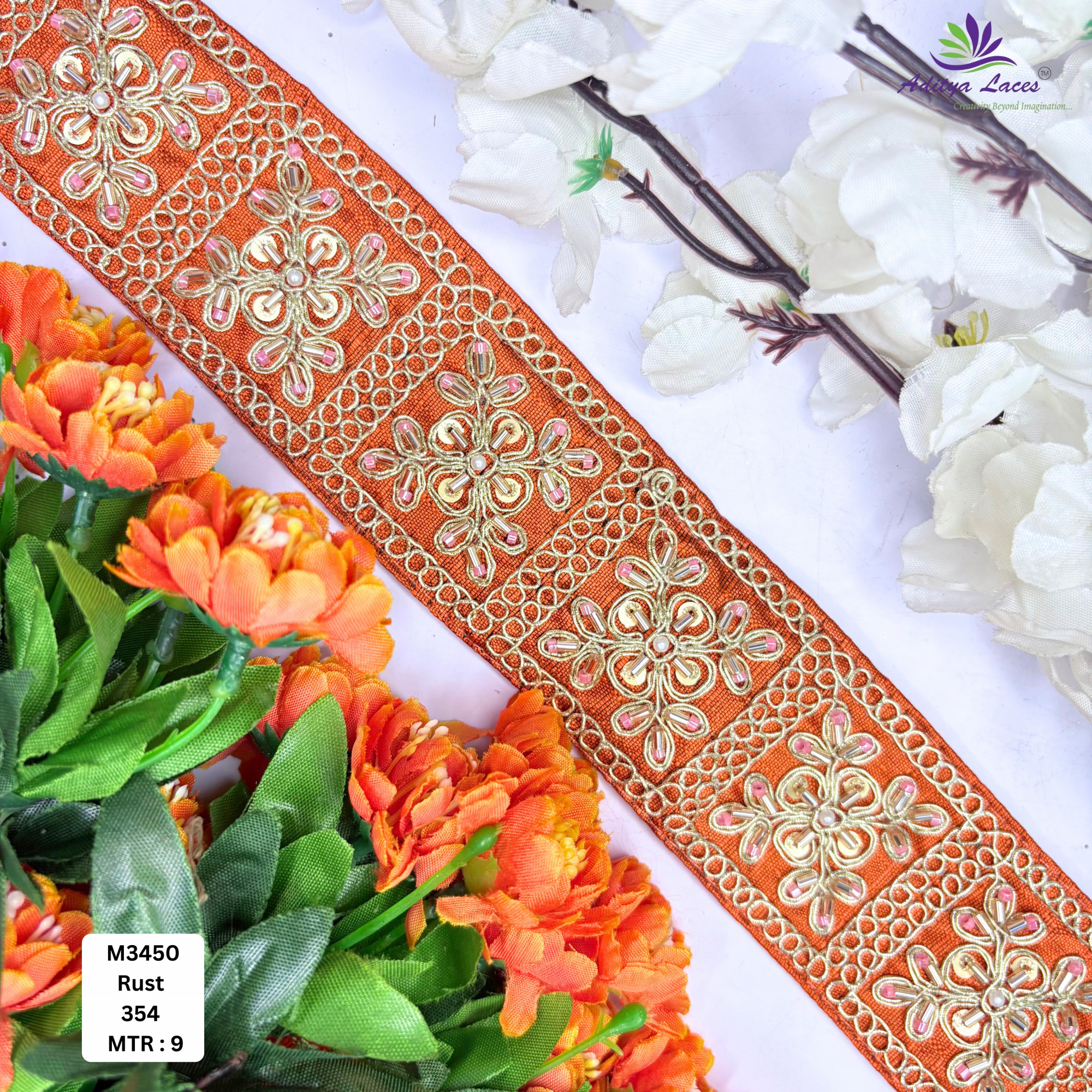 Bridal Garment Decorative Beads Trim for Kurti Dupatta