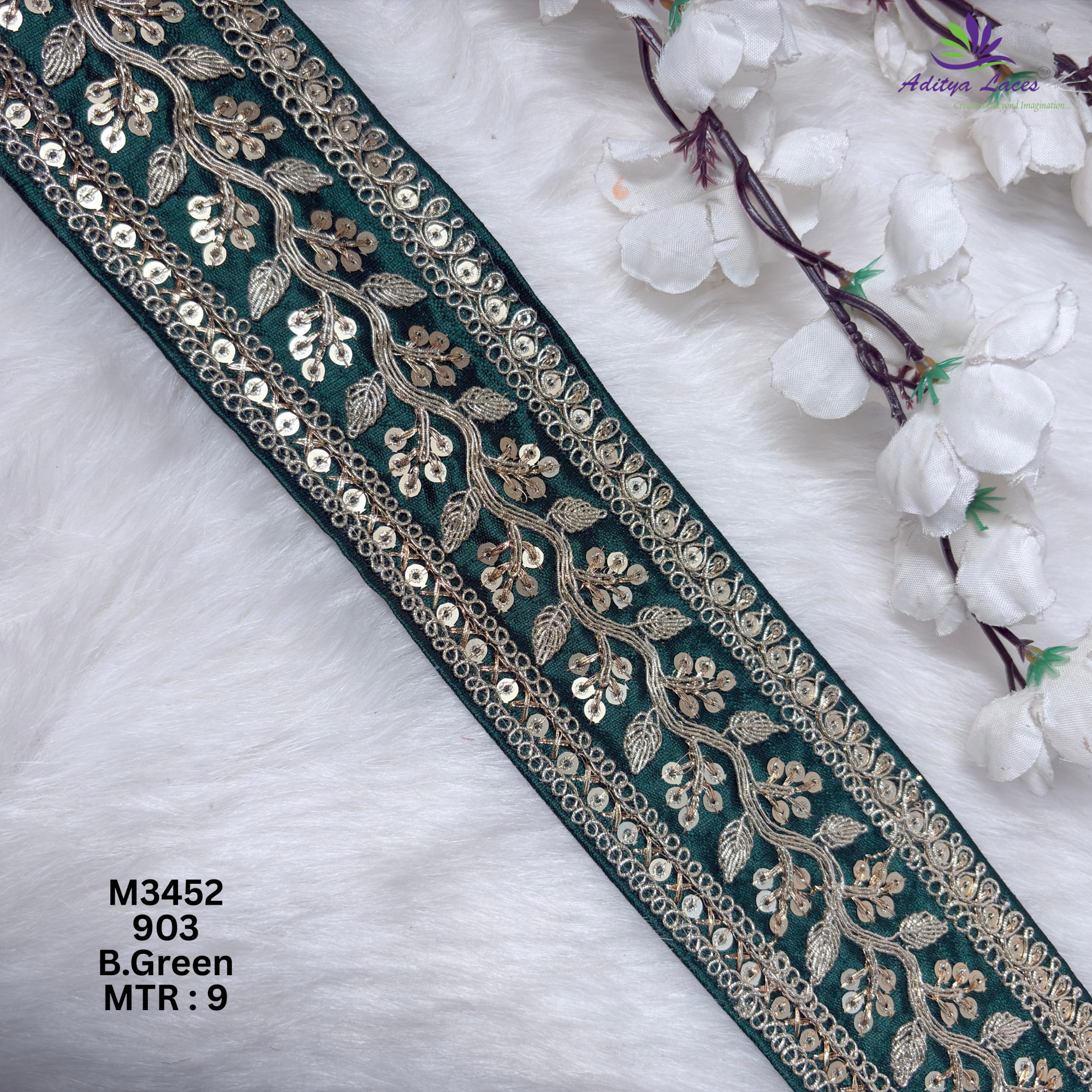 Graceful Designer Saree Lace for Kurti Dupatta