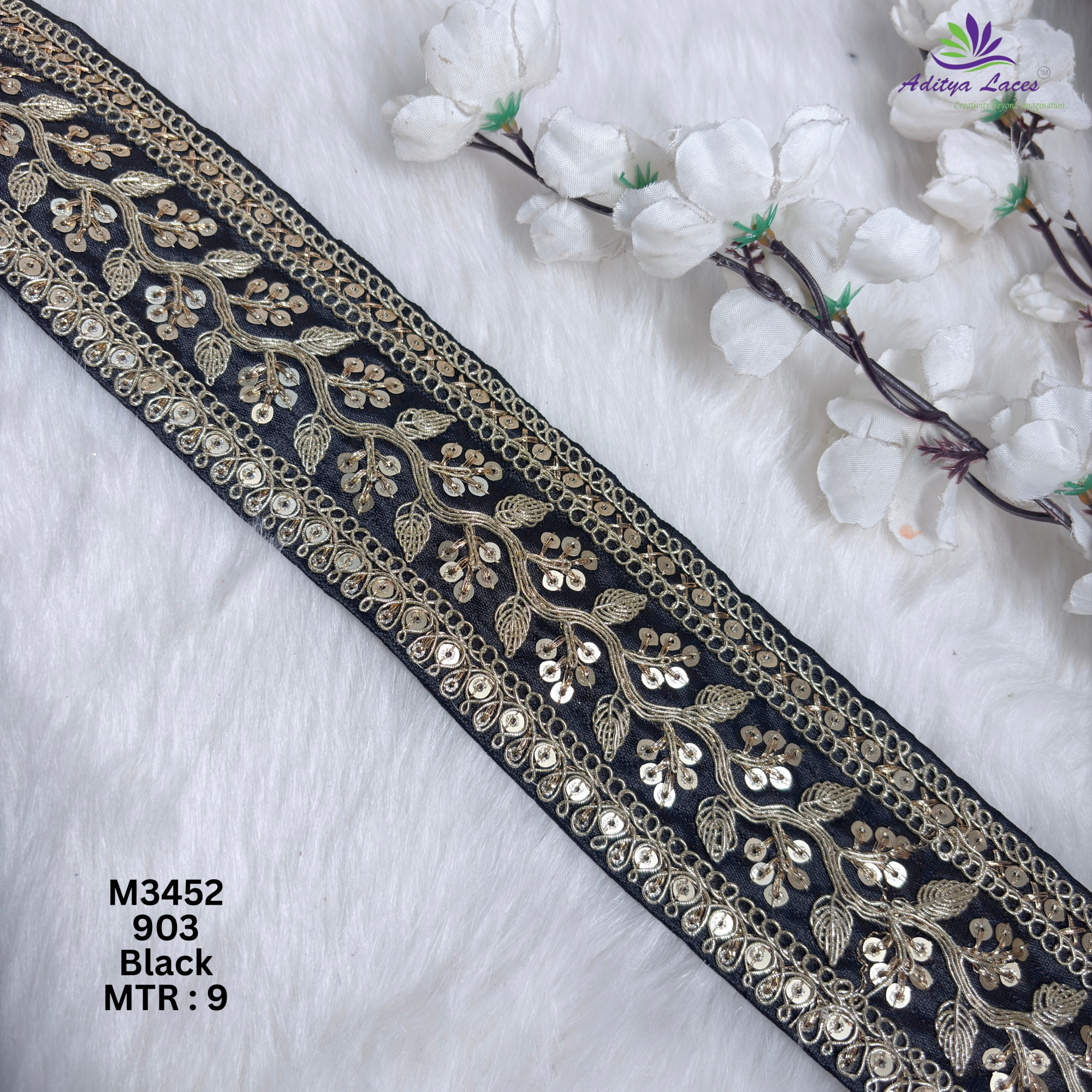 Graceful Designer Saree Lace for Kurti Dupatta