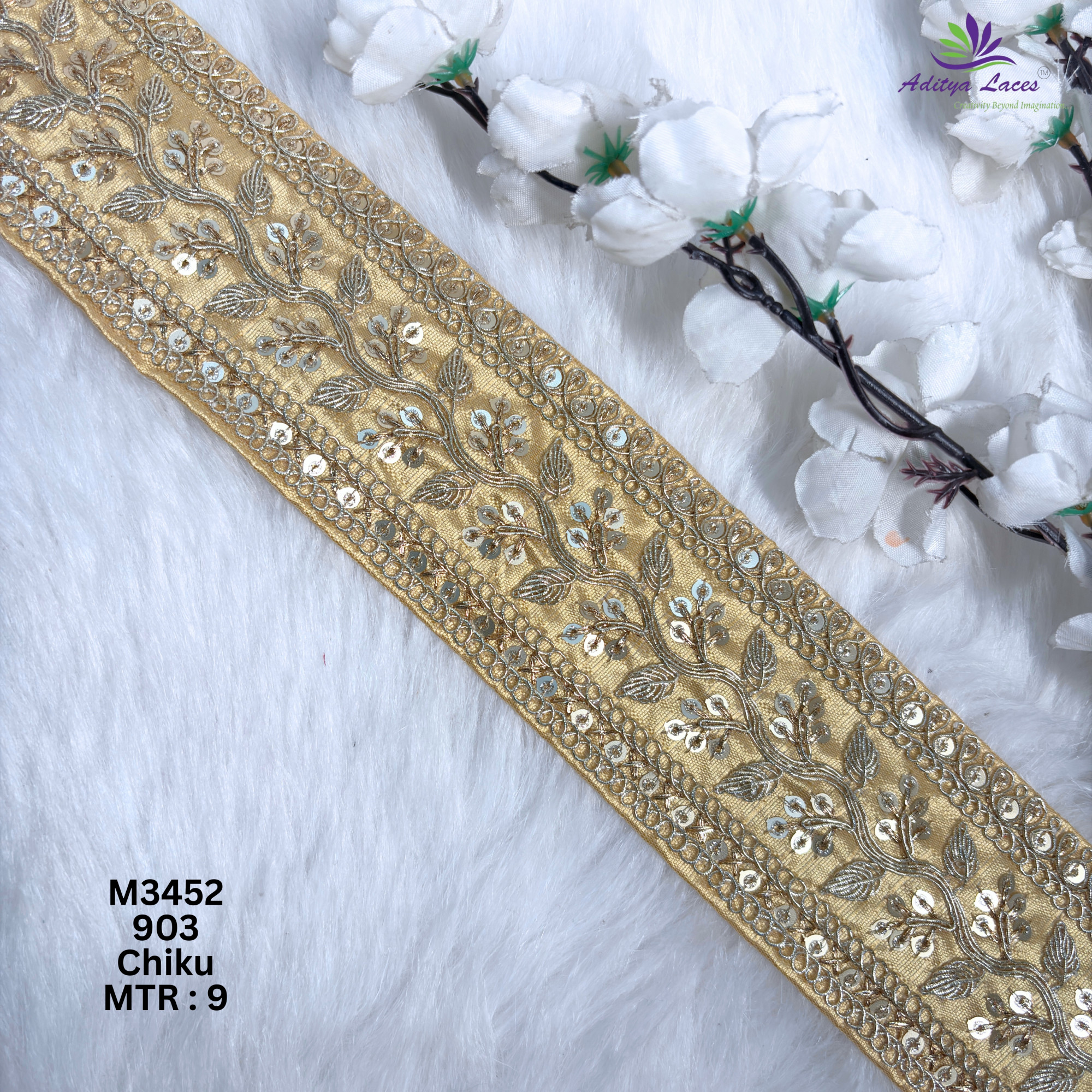 Graceful Designer Saree Lace for Kurti Dupatta