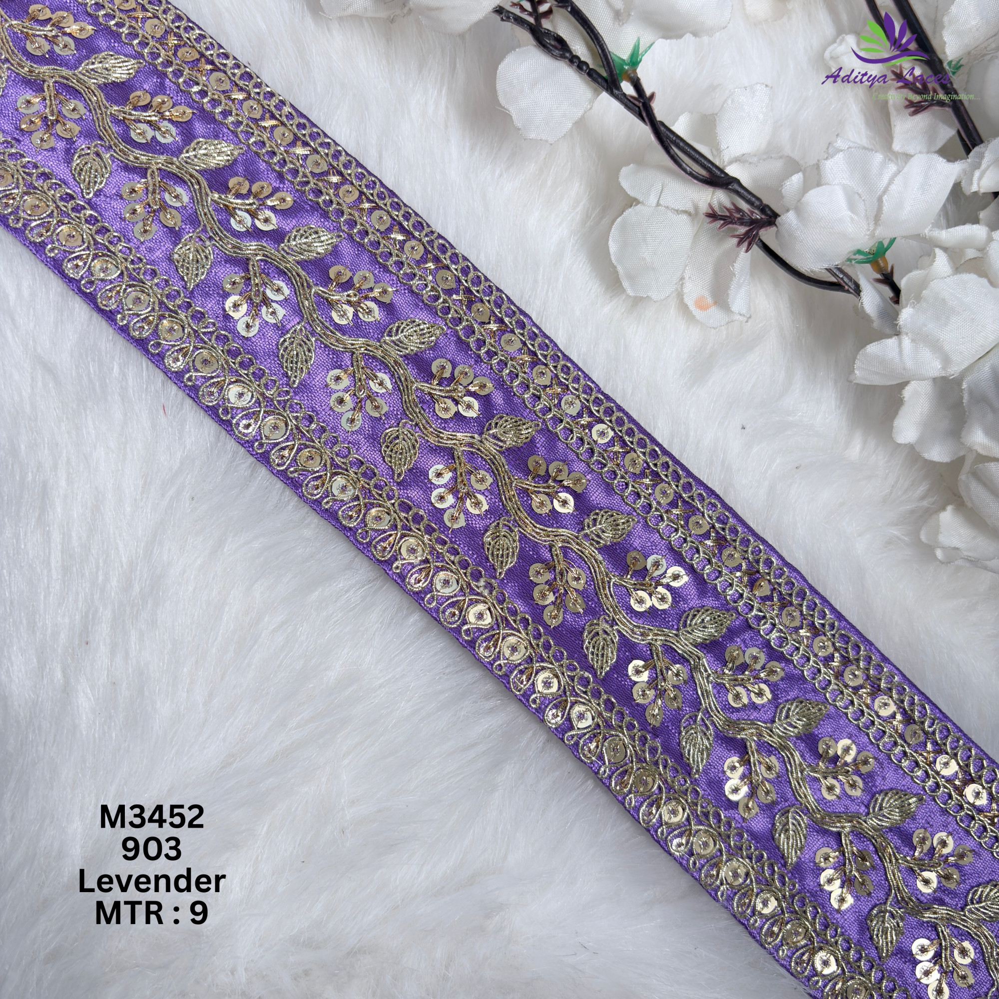 Graceful Designer Saree Lace for Kurti Dupatta