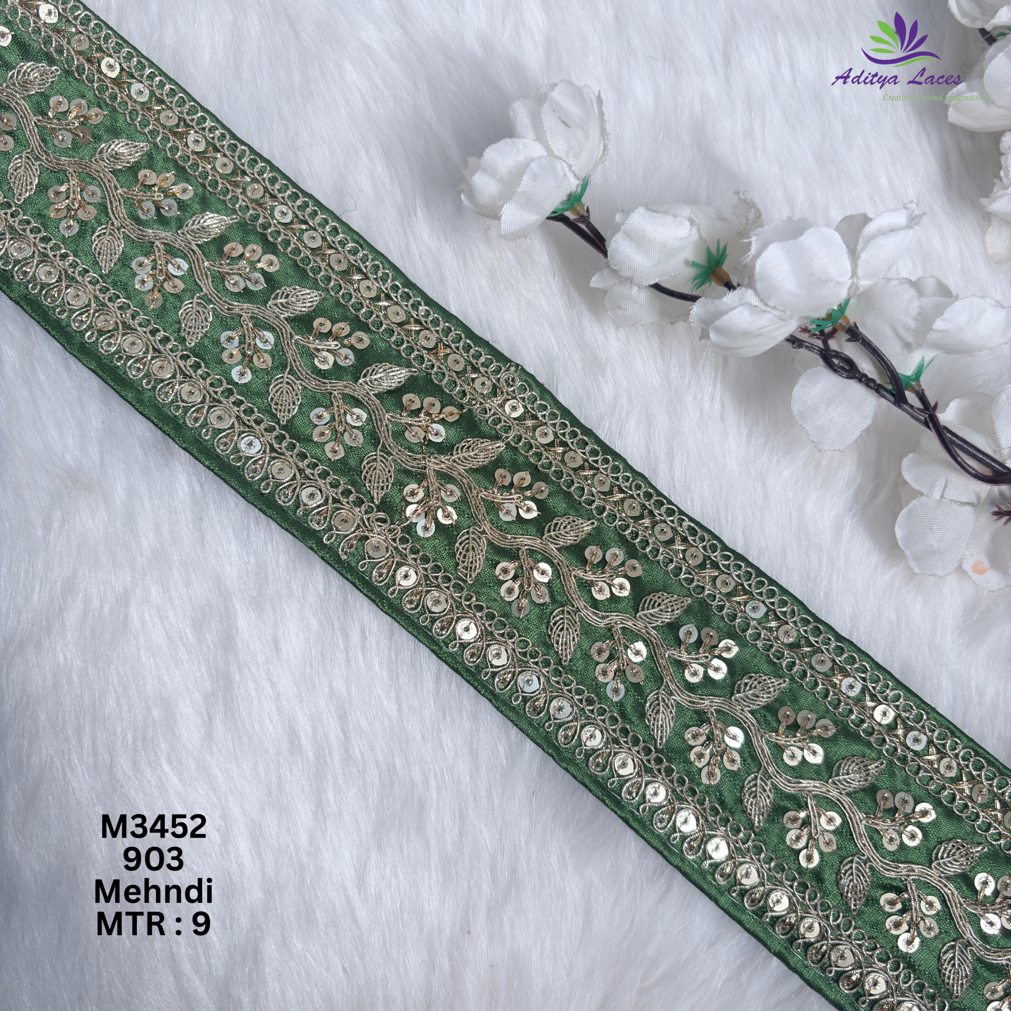 Graceful Designer Saree Lace for Kurti Dupatta