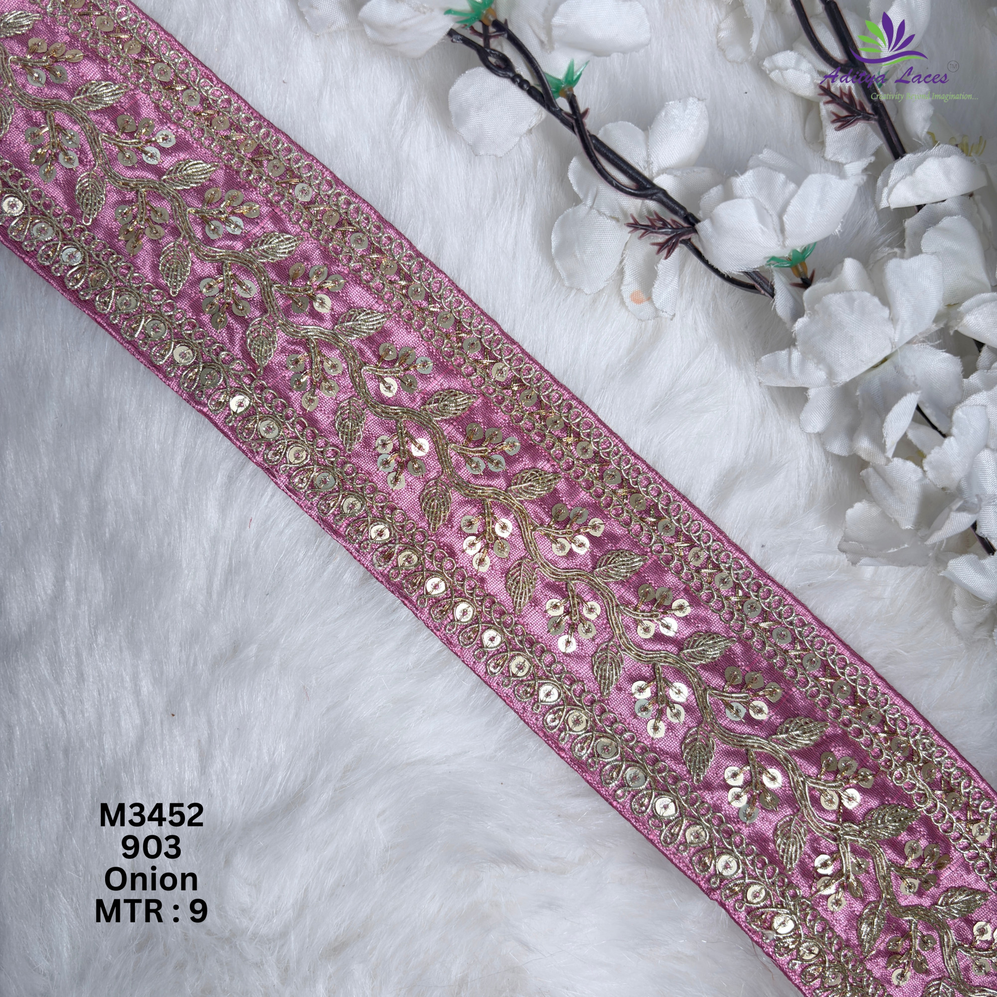 Graceful Designer Saree Lace for Kurti Dupatta