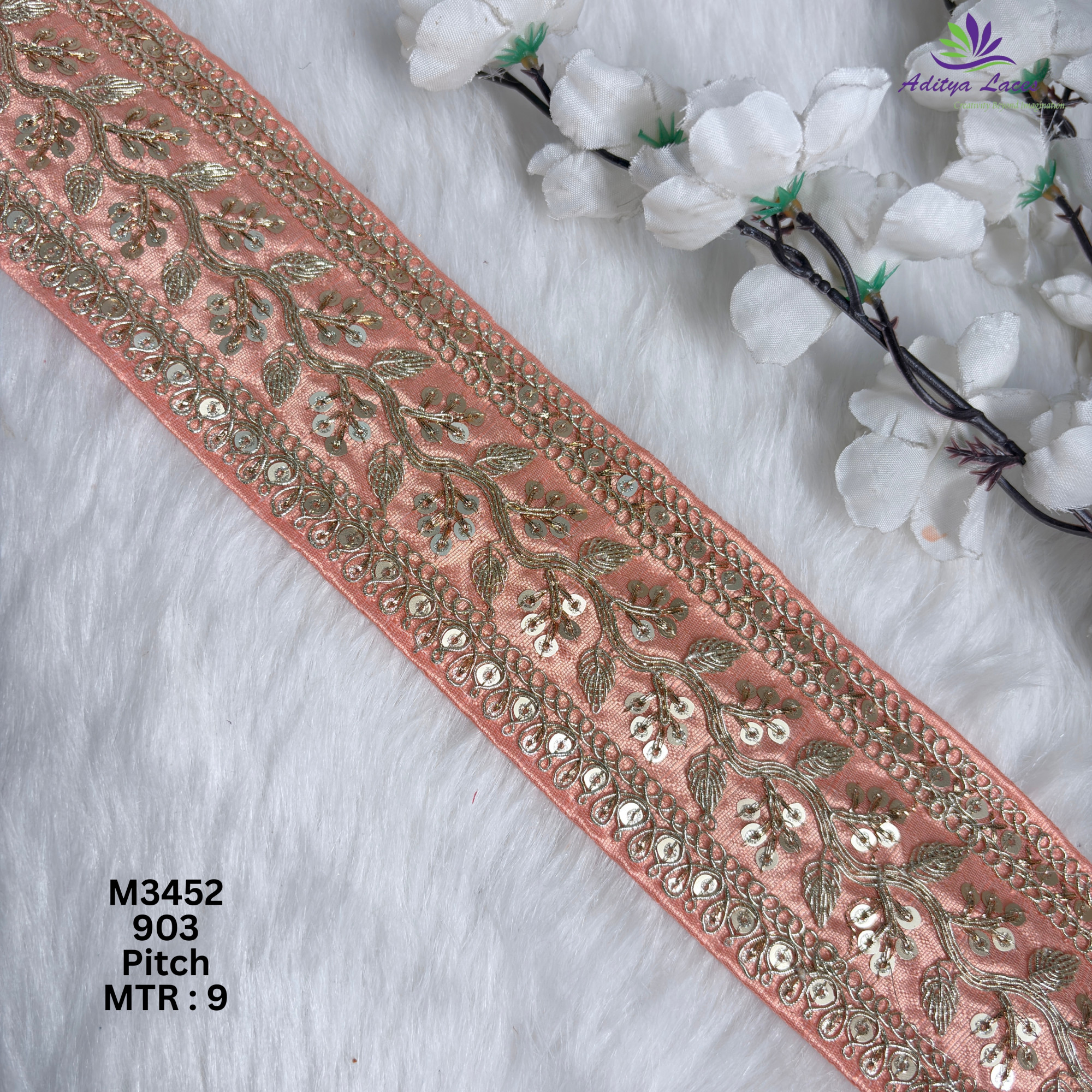 Graceful Designer Saree Lace for Kurti Dupatta