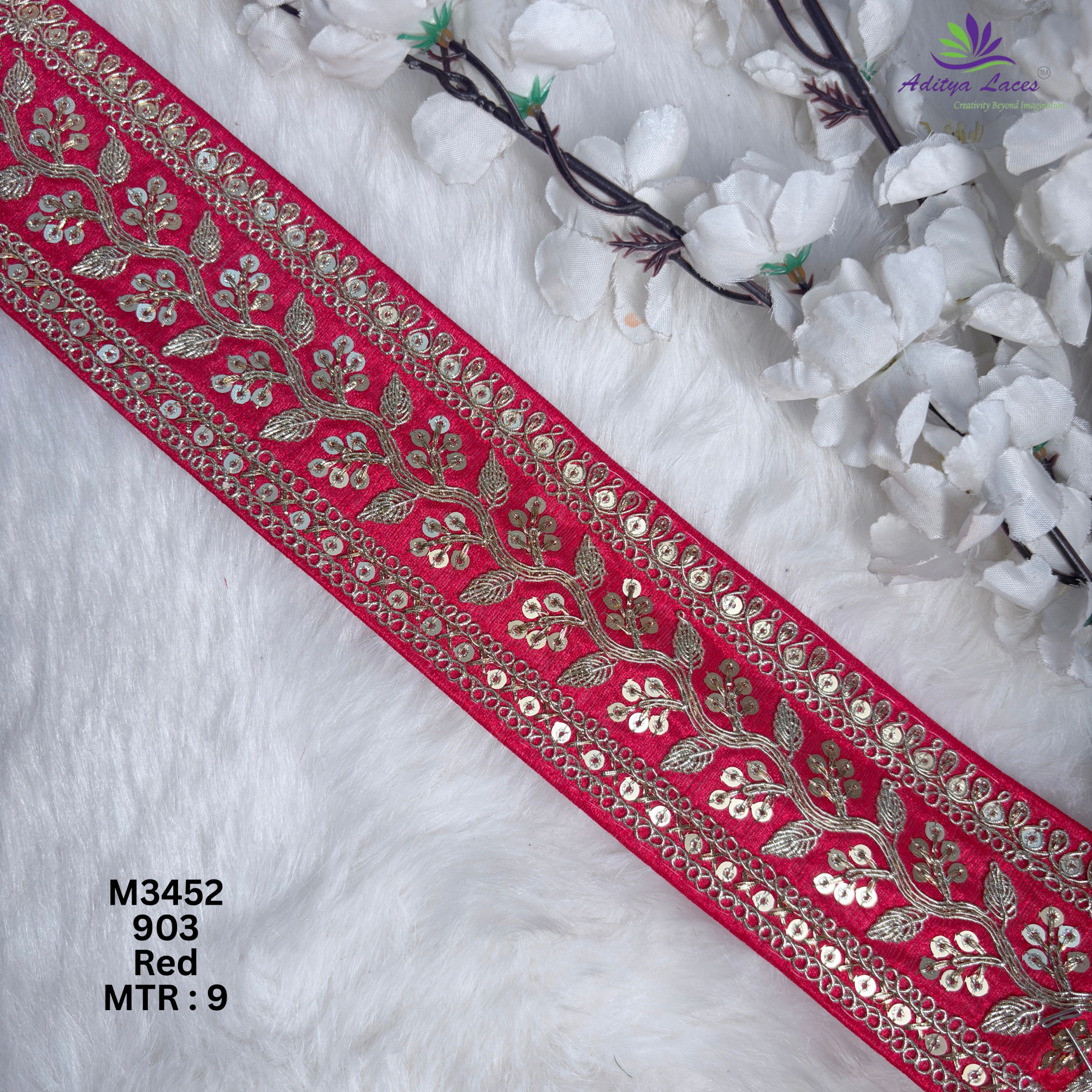 Graceful Designer Saree Lace for Kurti Dupatta