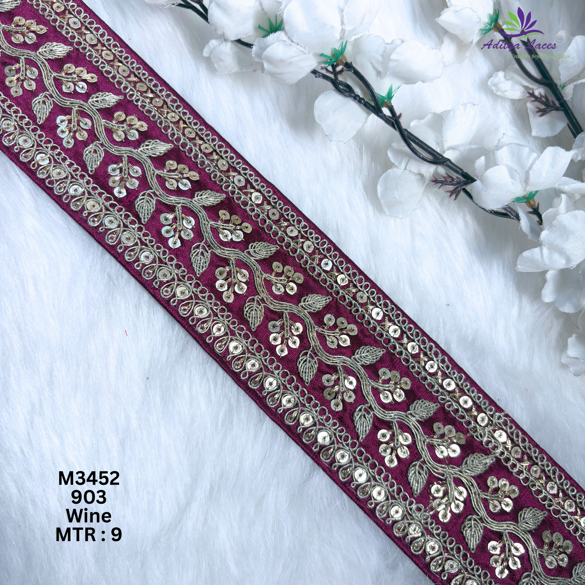 Graceful Designer Saree Lace for Kurti Dupatta