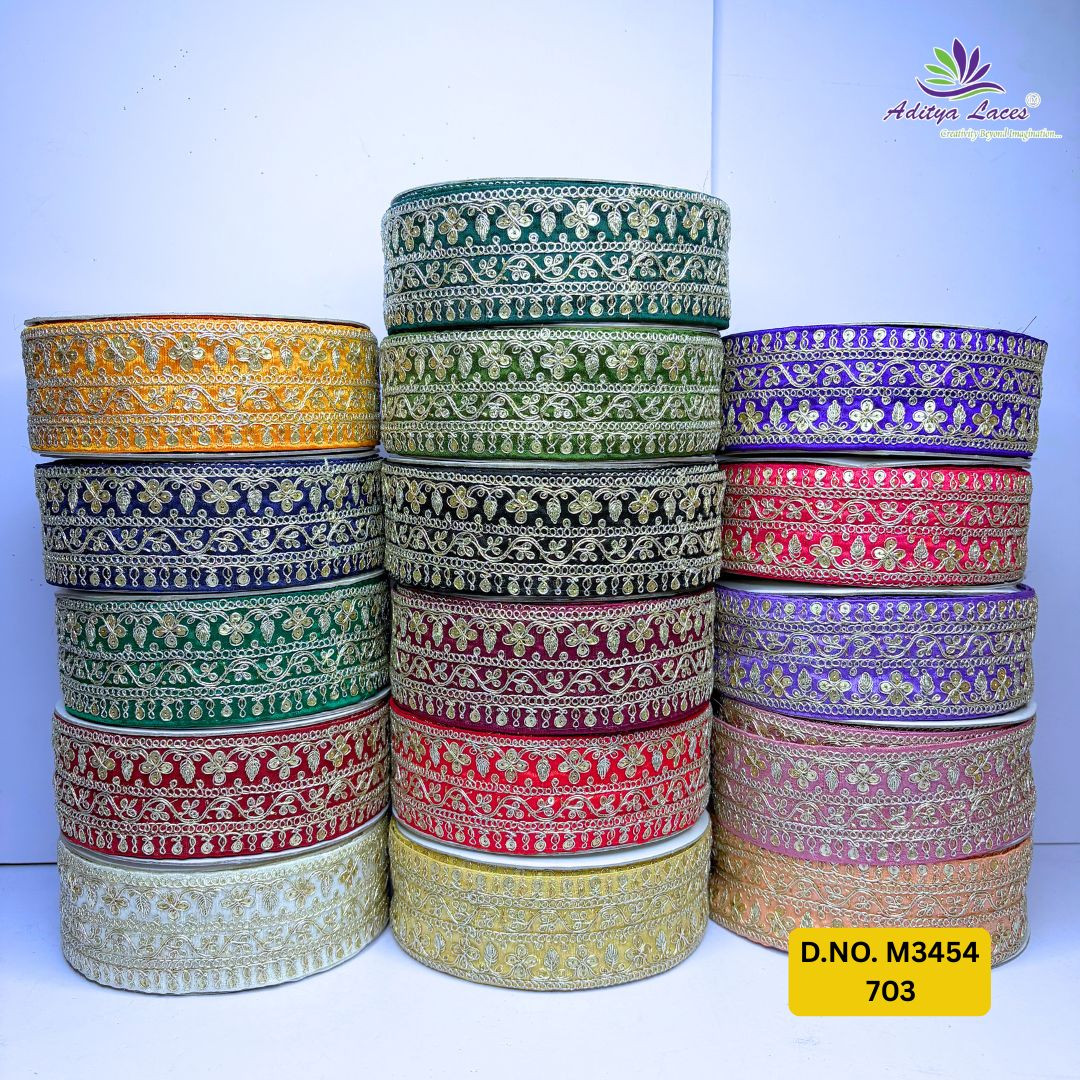 Artisan Decorative Border Trim for Designer Outfits