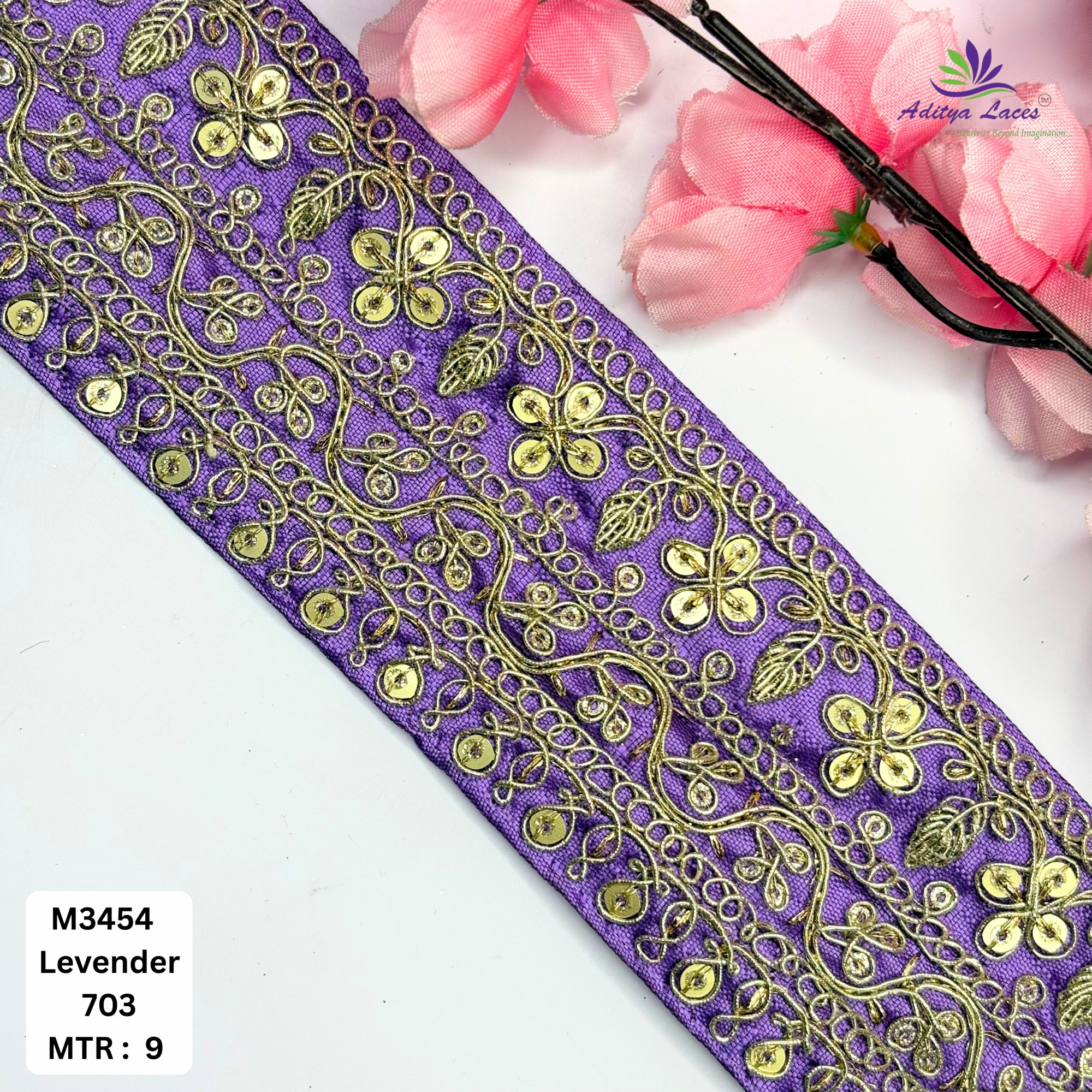 Artisan Decorative Border Trim for Designer Outfits