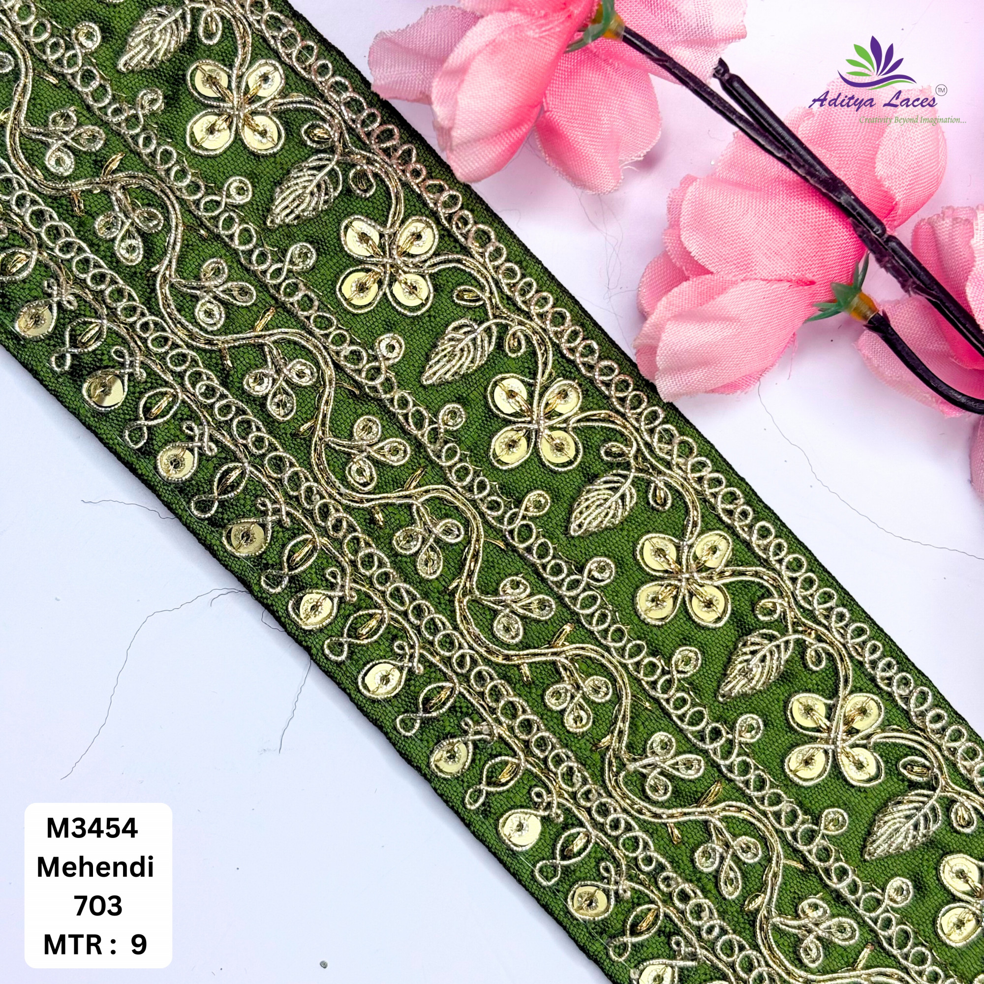 Artisan Decorative Border Trim for Designer Outfits