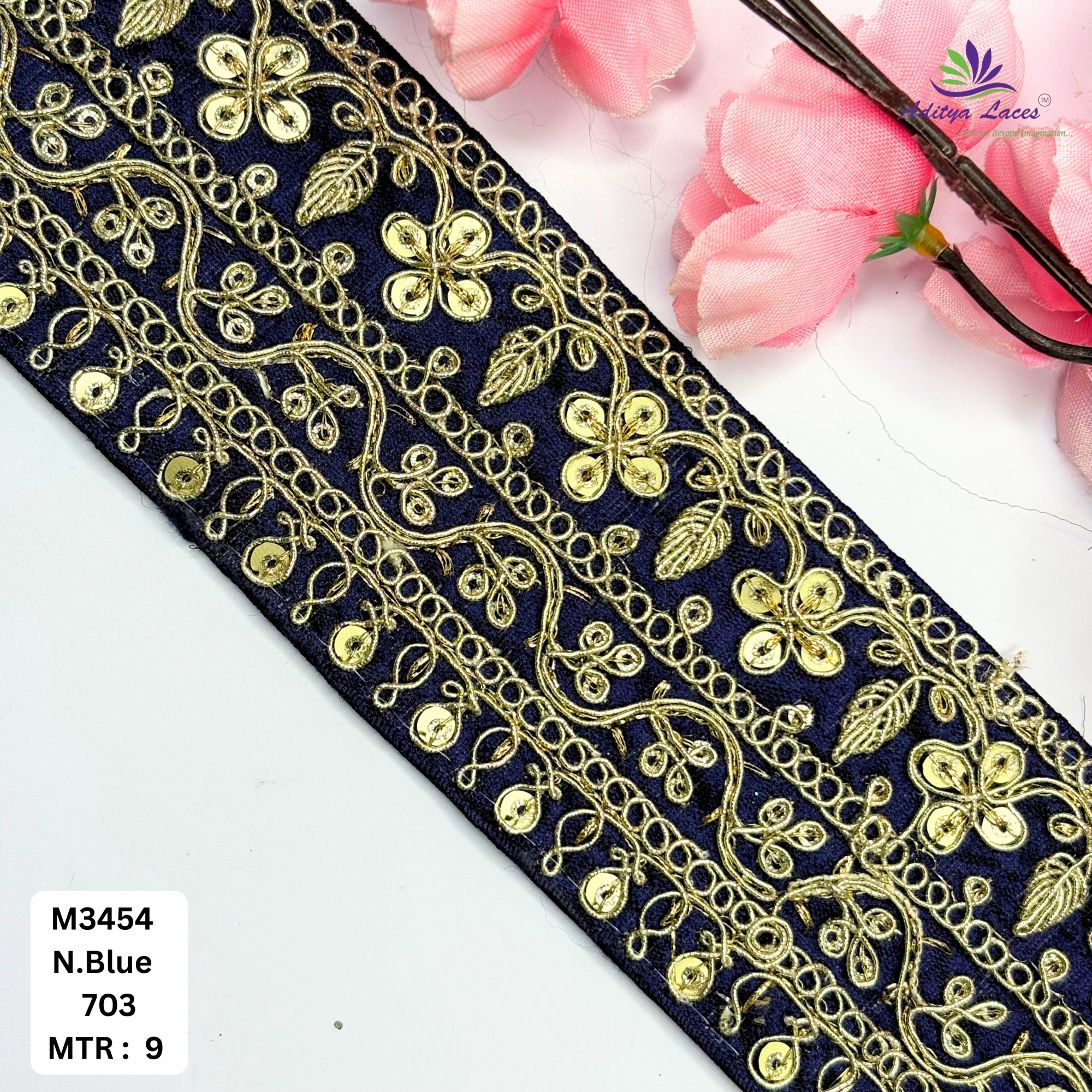 Artisan Decorative Border Trim for Designer Outfits