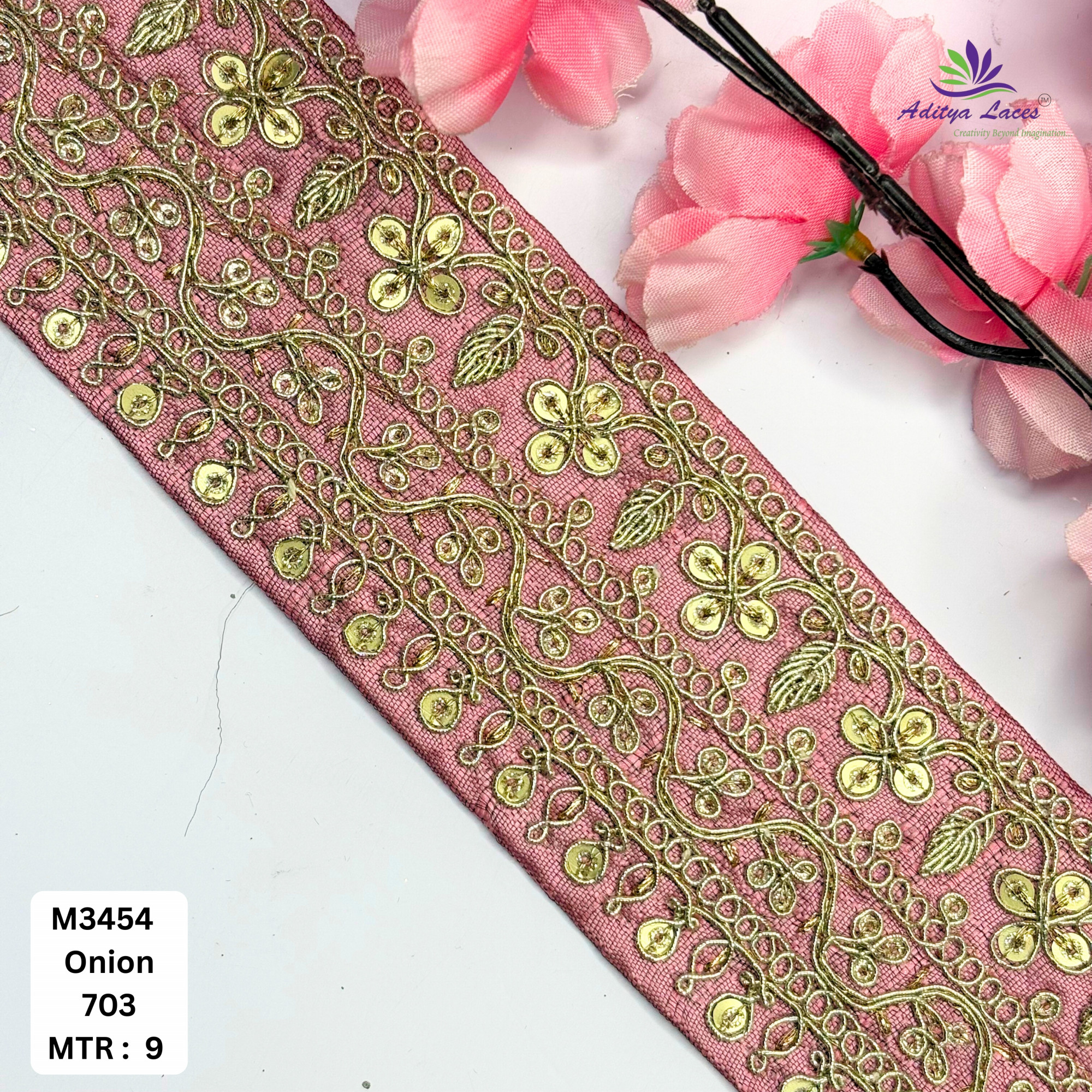 Artisan Decorative Border Trim for Designer Outfits