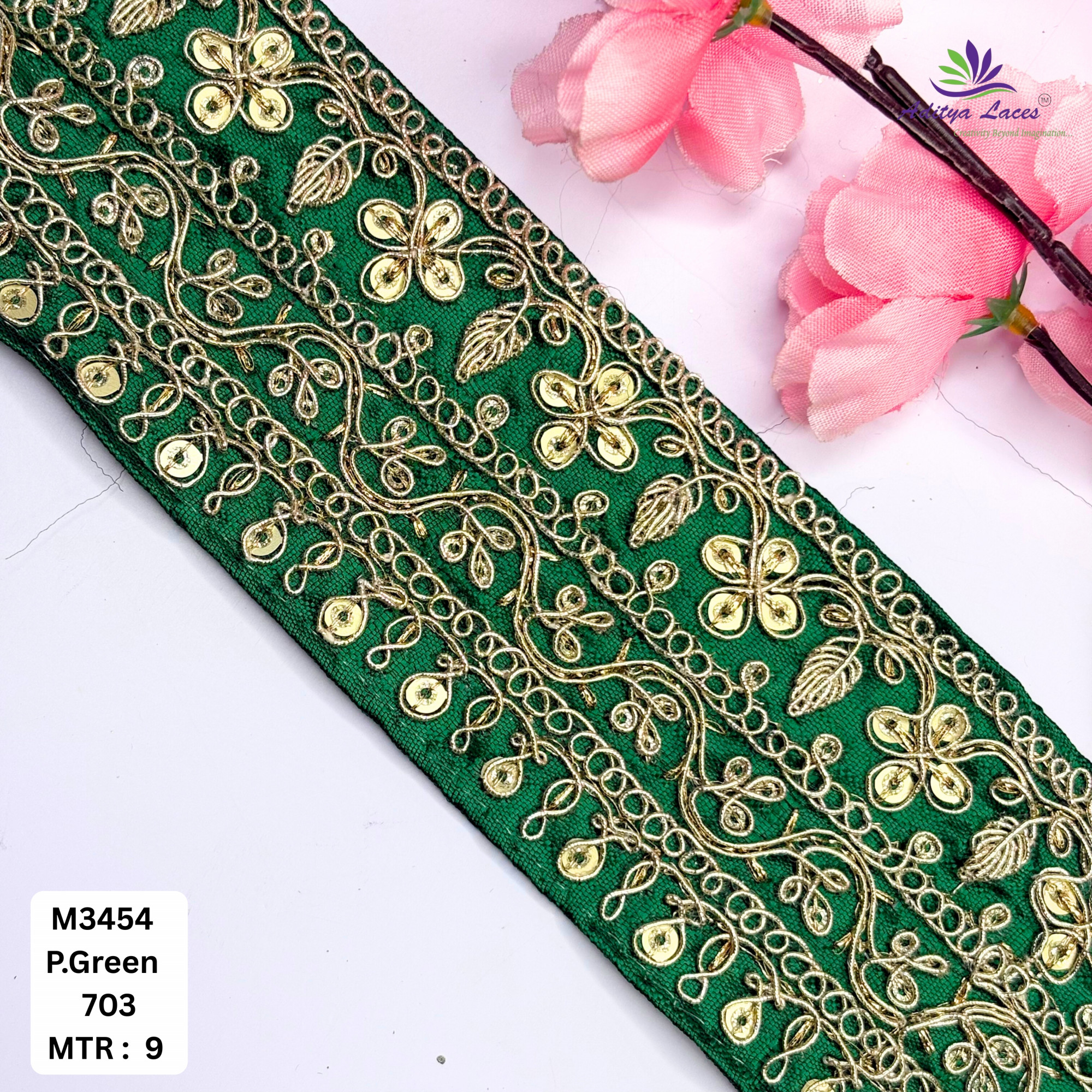 Artisan Decorative Border Trim for Designer Outfits