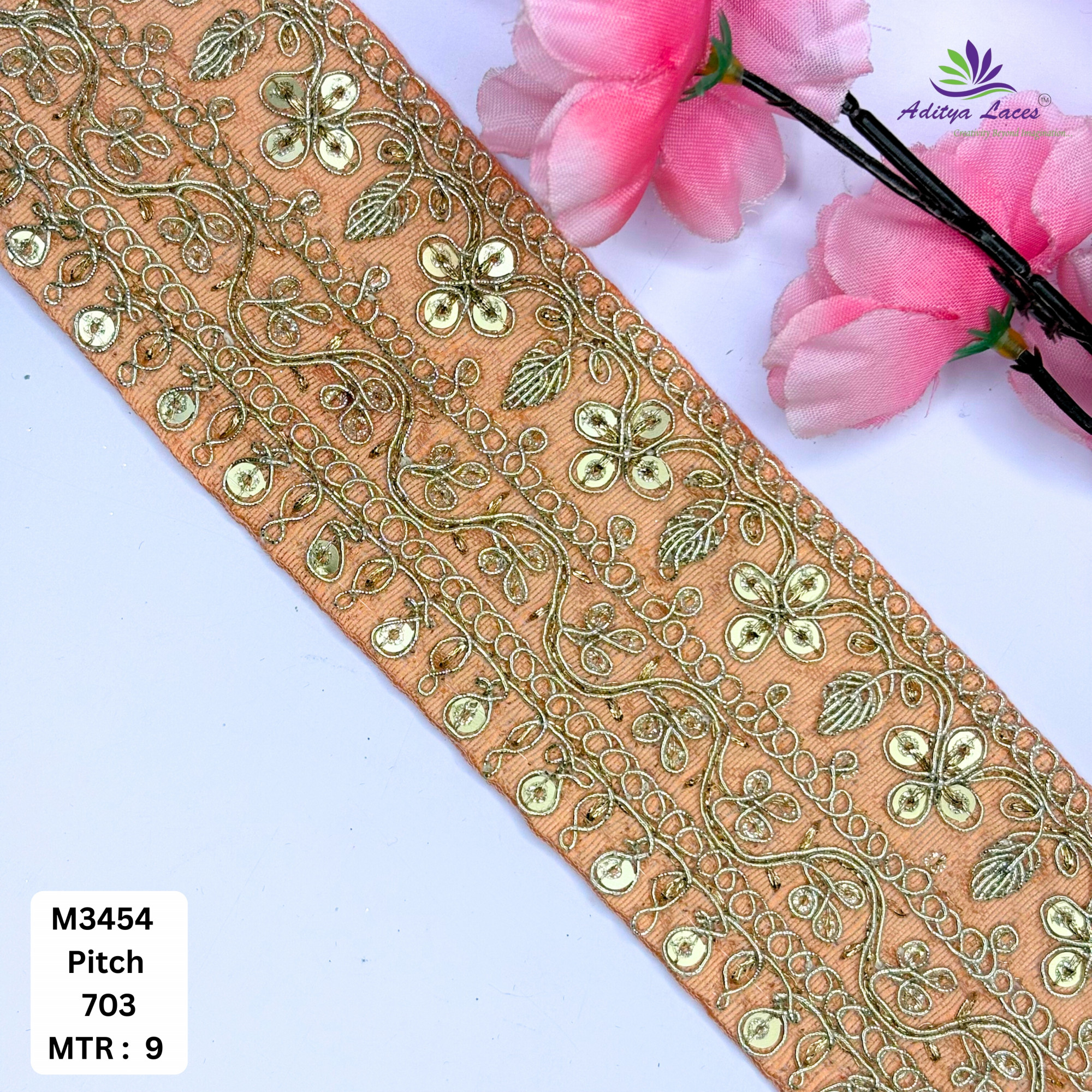 Artisan Decorative Border Trim for Designer Outfits