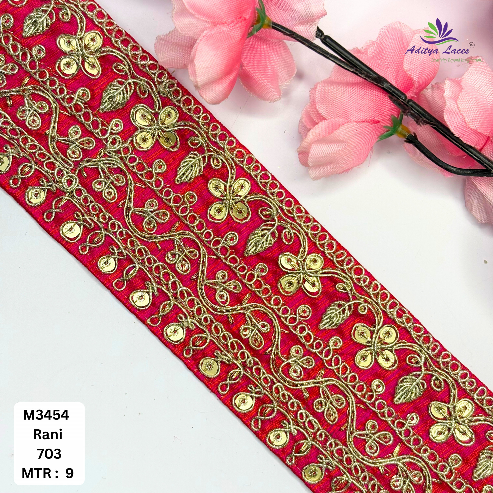 Artisan Decorative Border Trim for Designer Outfits