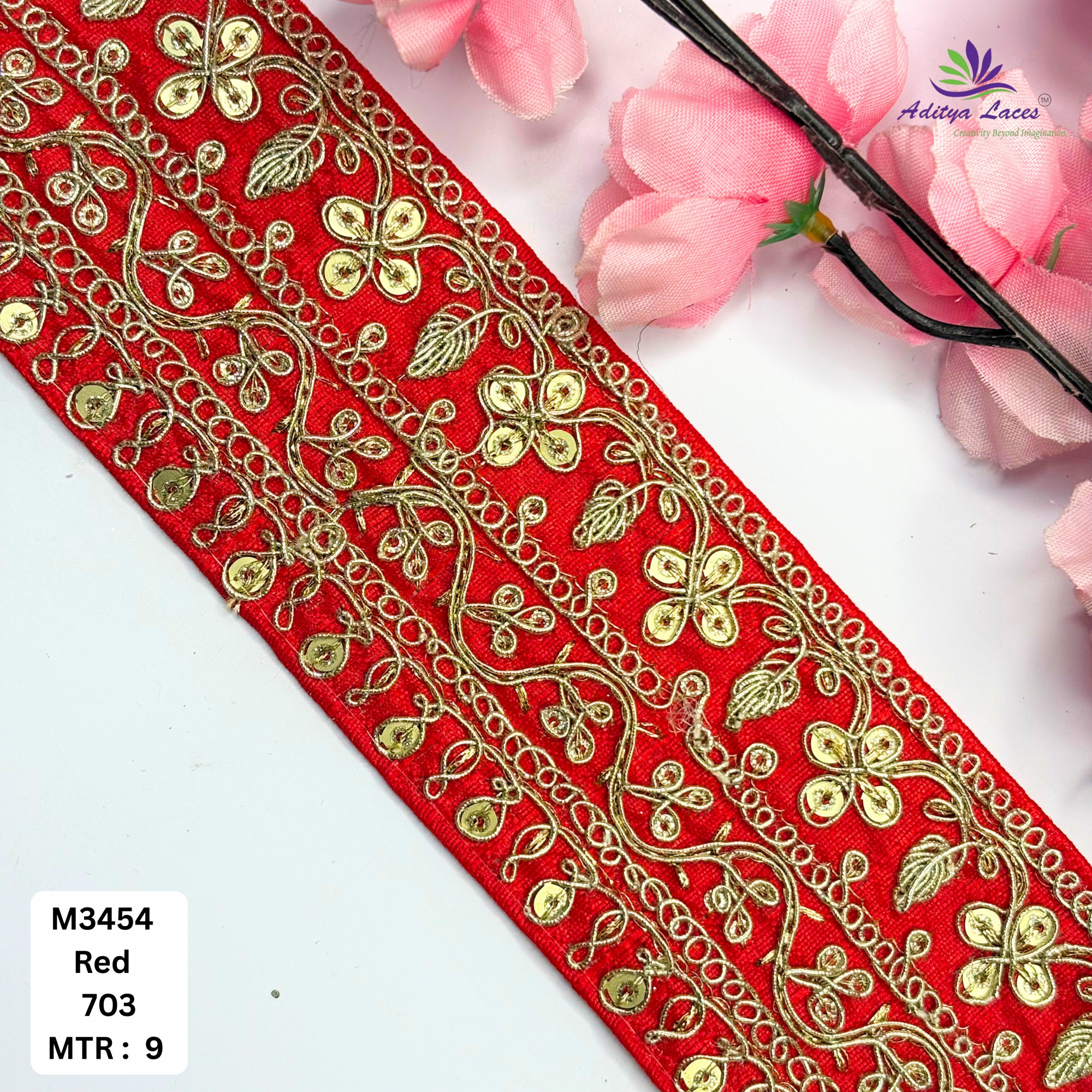 Artisan Decorative Border Trim for Designer Outfits