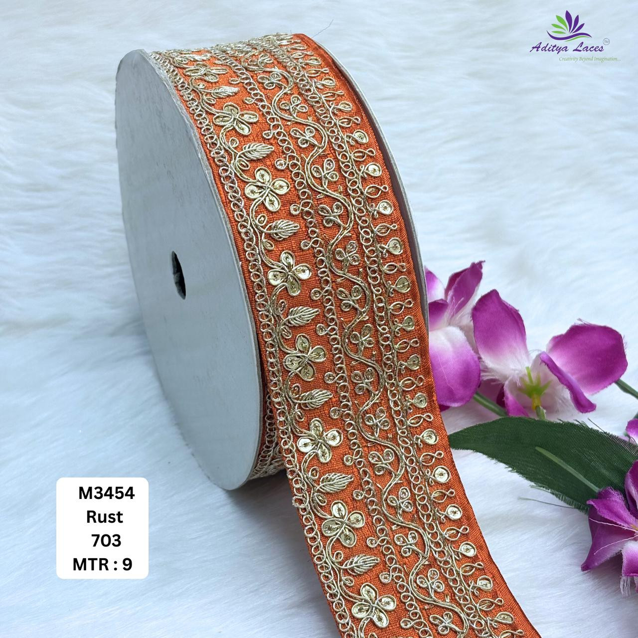 Artisan Decorative Border Trim for Designer Outfits