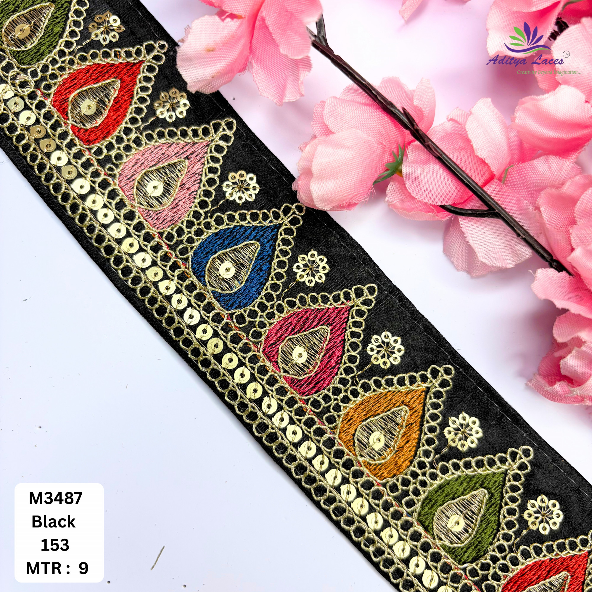 Elegant Malbari Lace Border for Saree Blouse