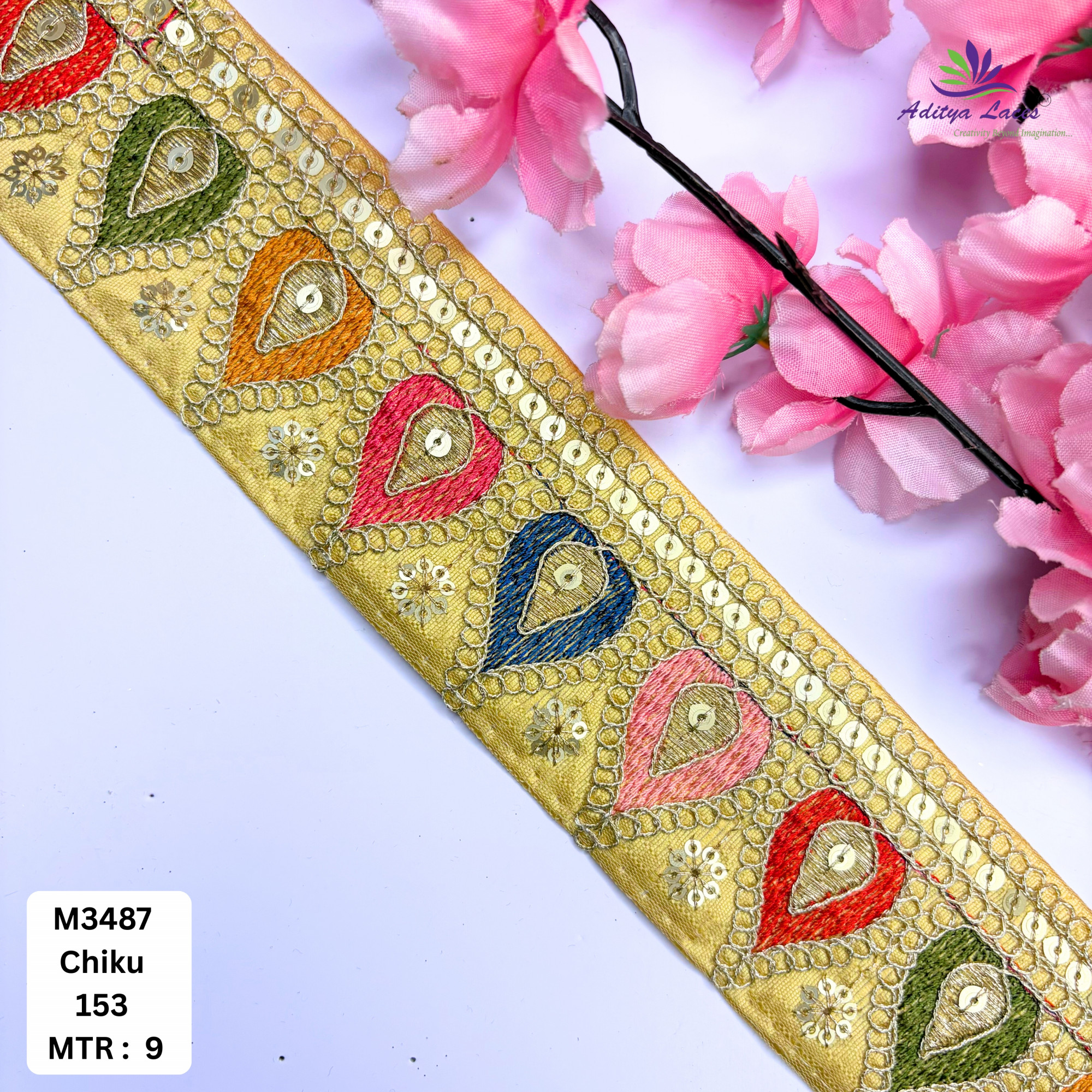 Elegant Malbari Lace Border for Saree Blouse