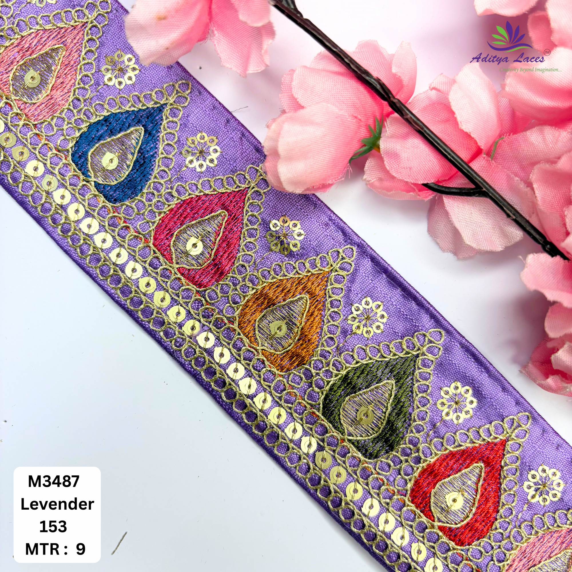 Elegant Malbari Lace Border for Saree Blouse