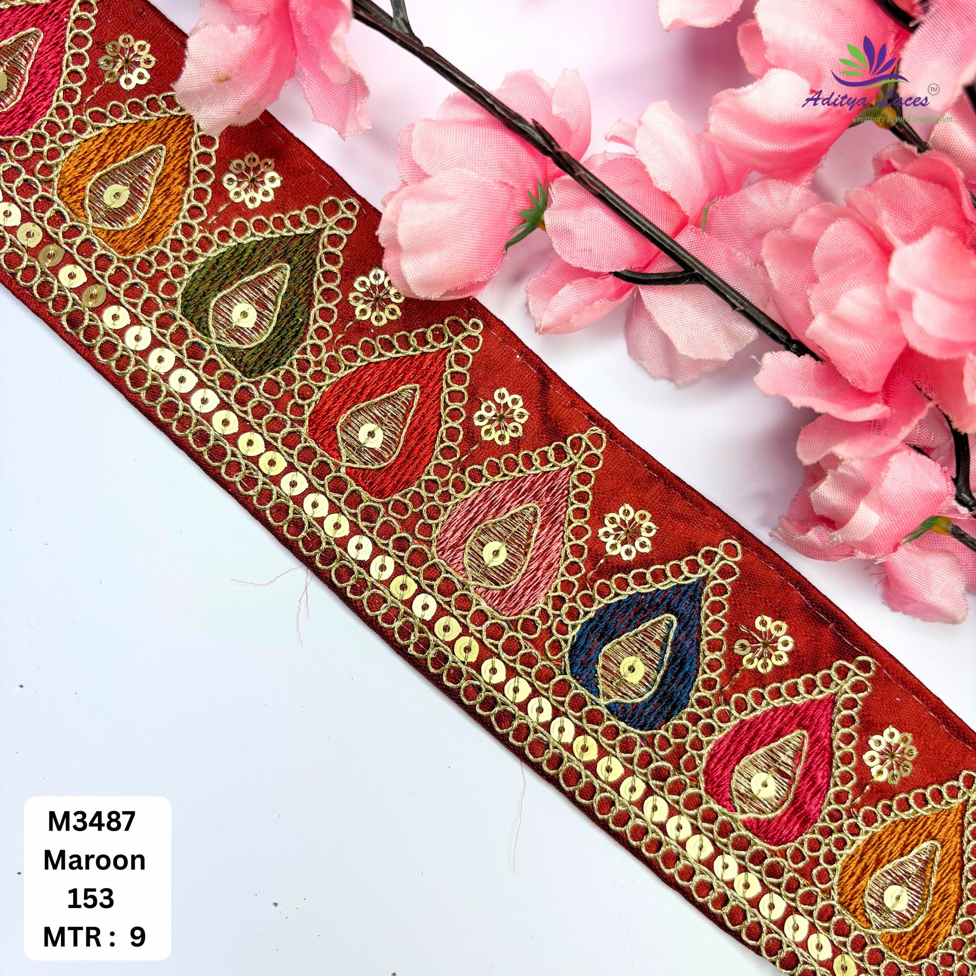 Elegant Malbari Lace Border for Saree Blouse