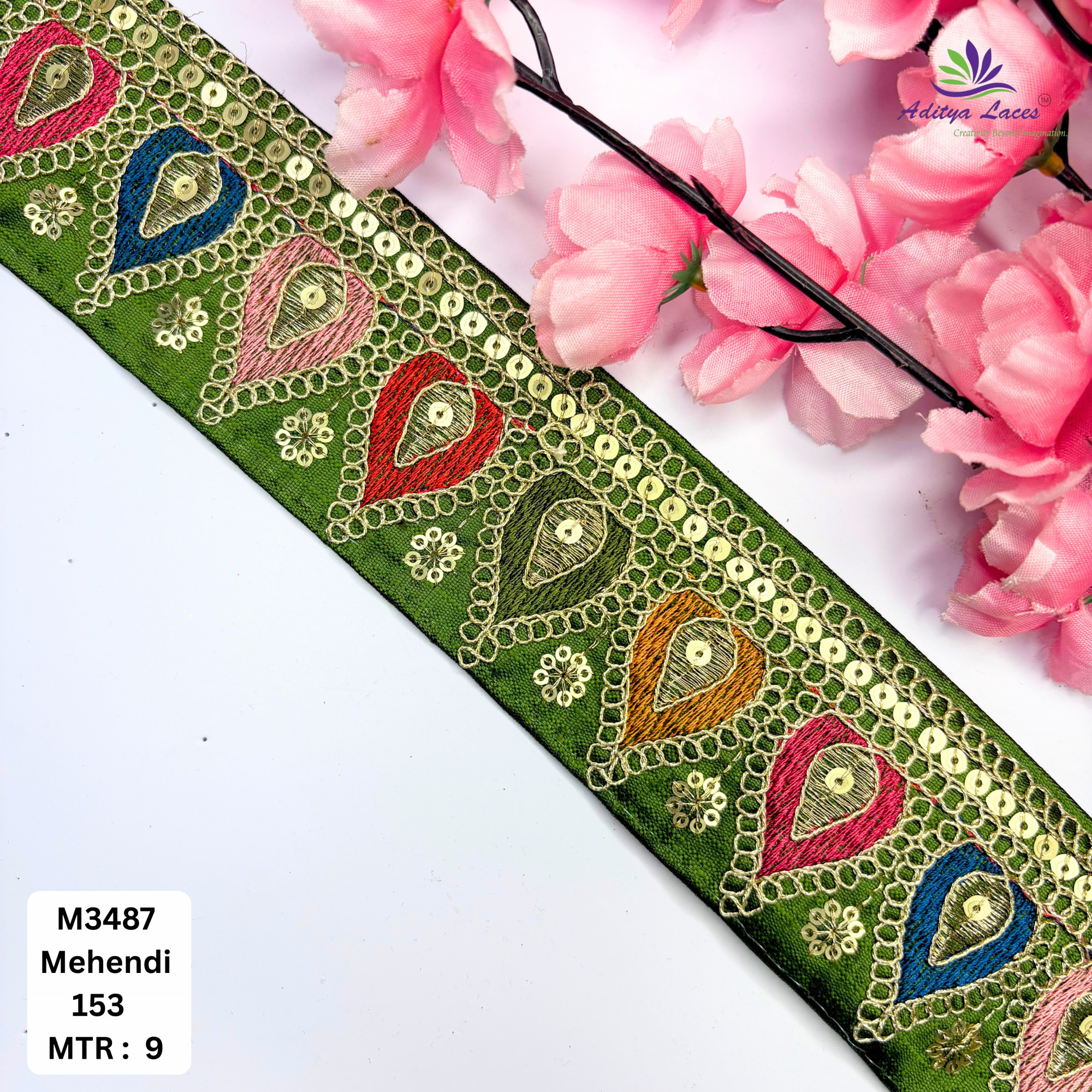 Elegant Malbari Lace Border for Saree Blouse