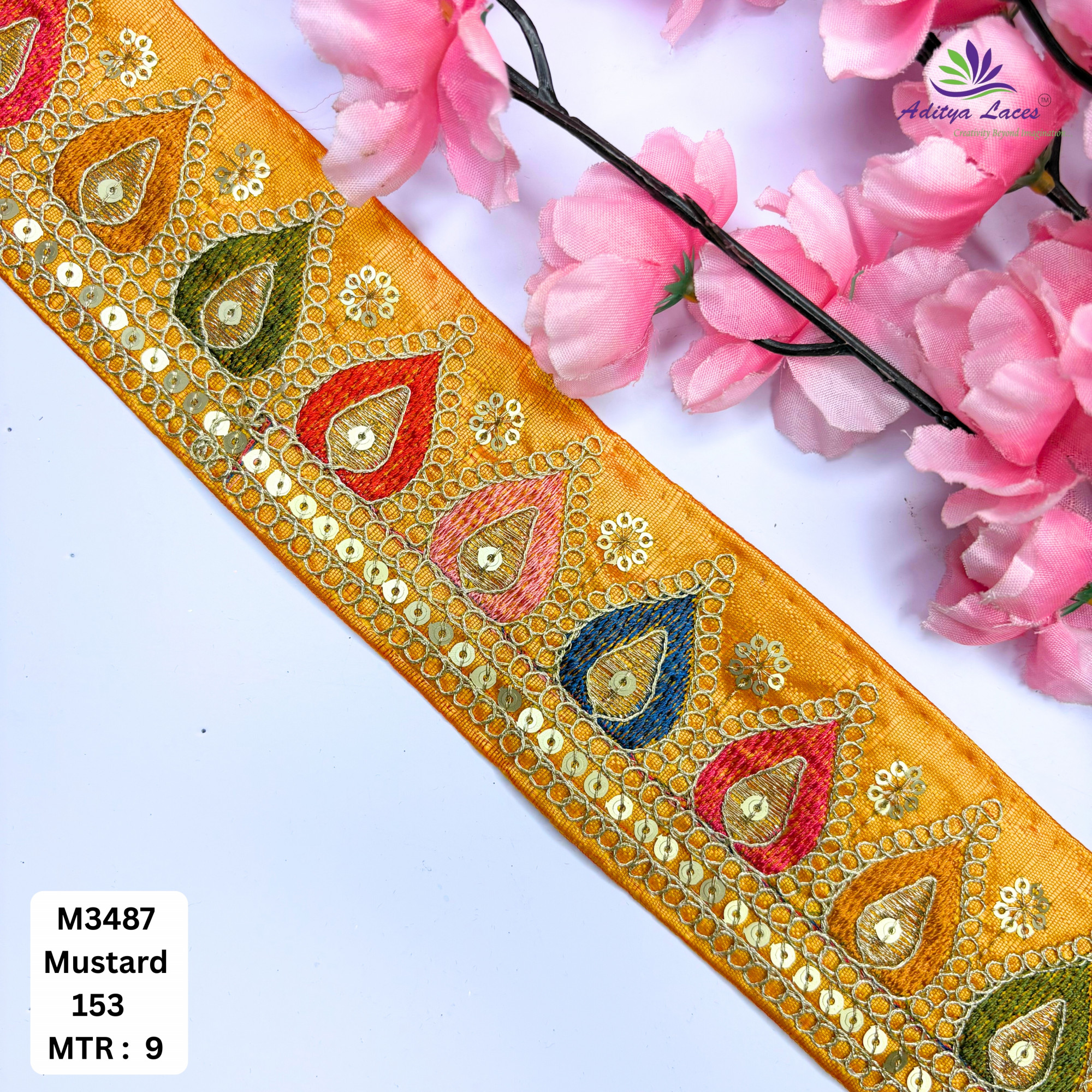Elegant Malbari Lace Border for Saree Blouse
