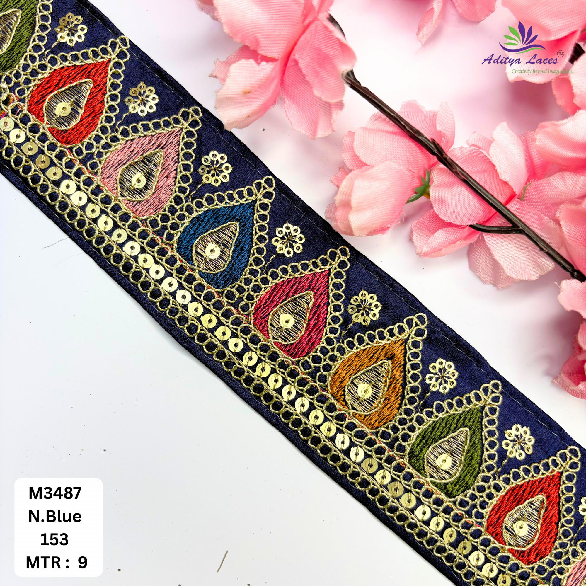 Elegant Malbari Lace Border for Saree Blouse
