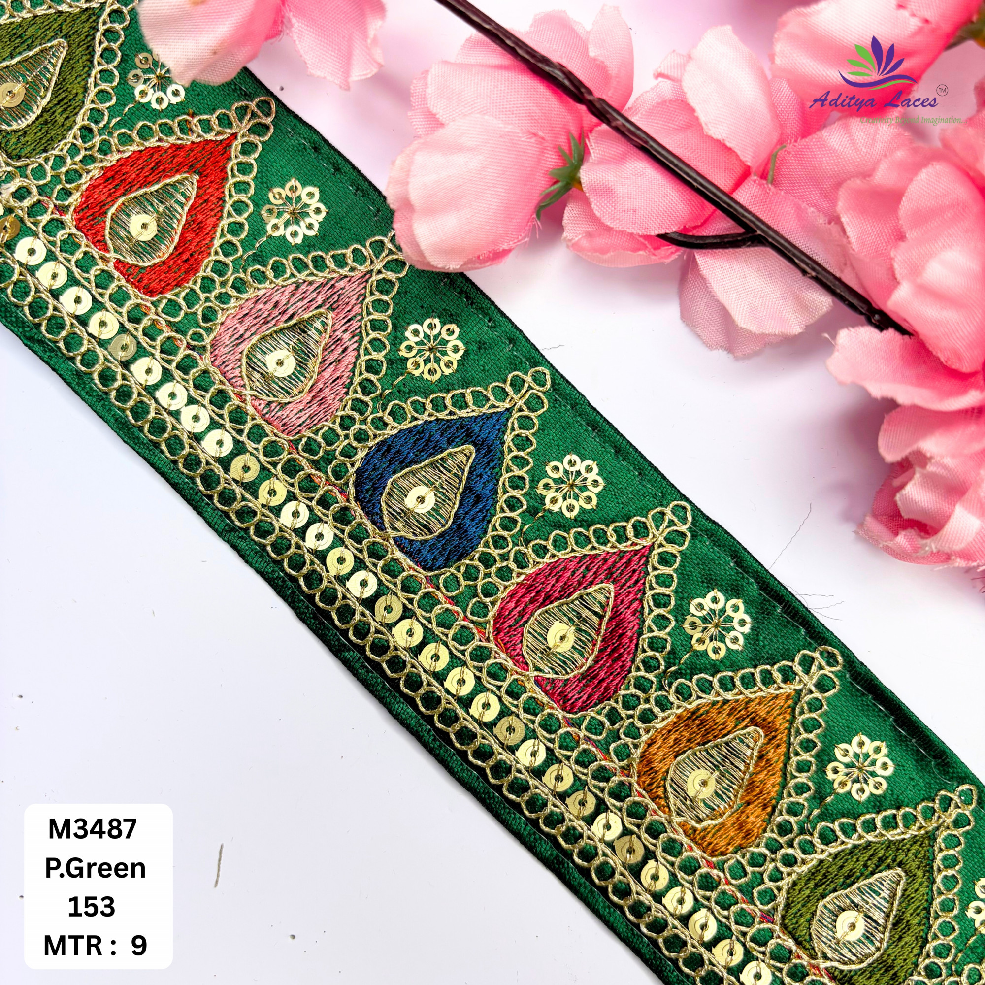 Elegant Malbari Lace Border for Saree Blouse