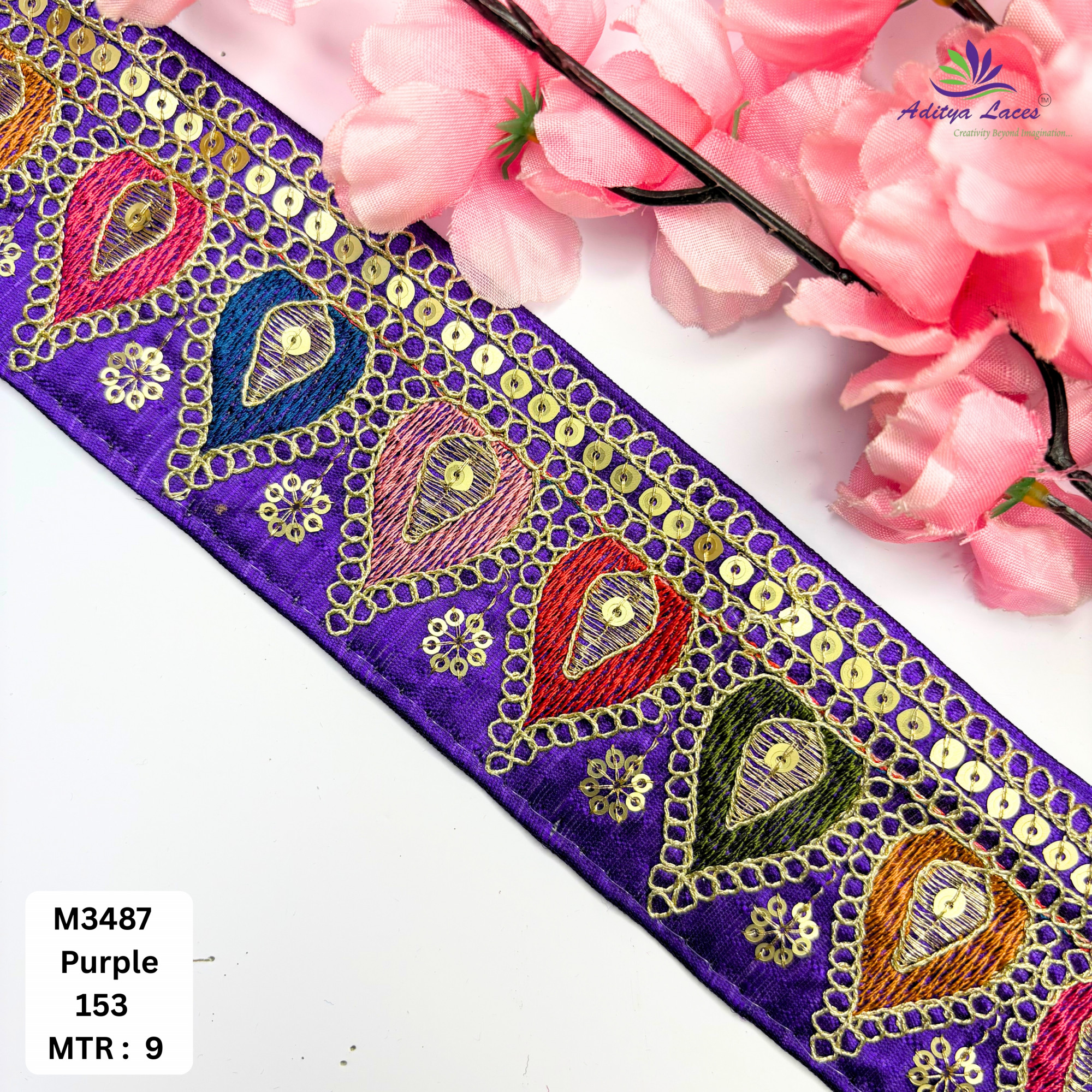 Elegant Malbari Lace Border for Saree Blouse