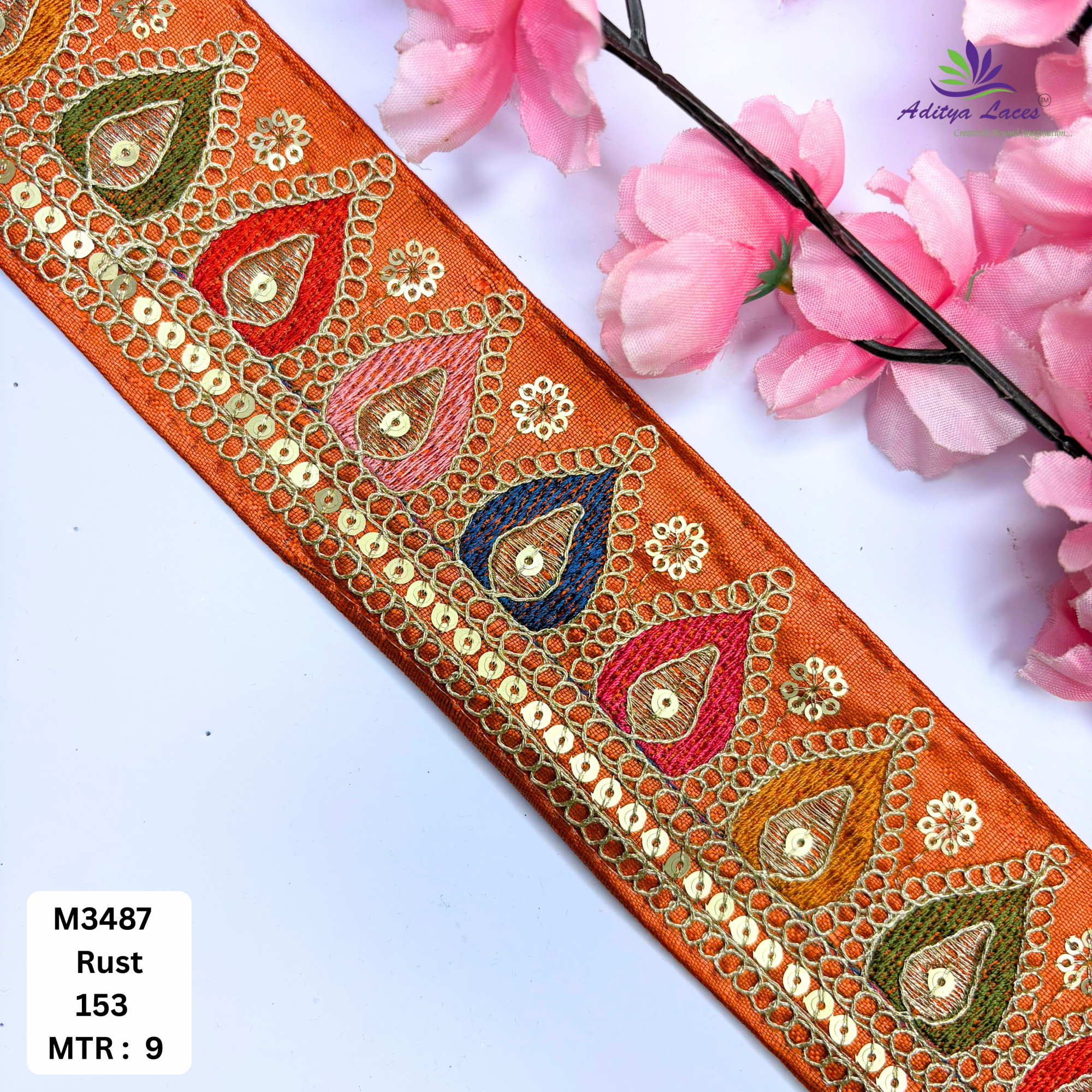 Elegant Malbari Lace Border for Saree Blouse