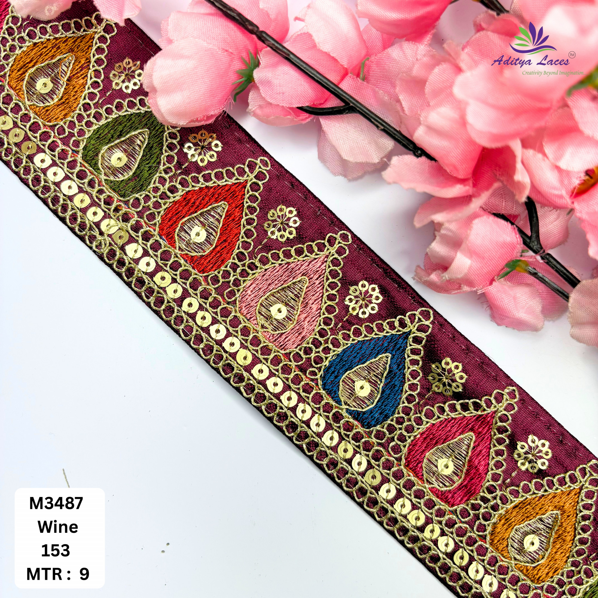 Elegant Malbari Lace Border for Saree Blouse
