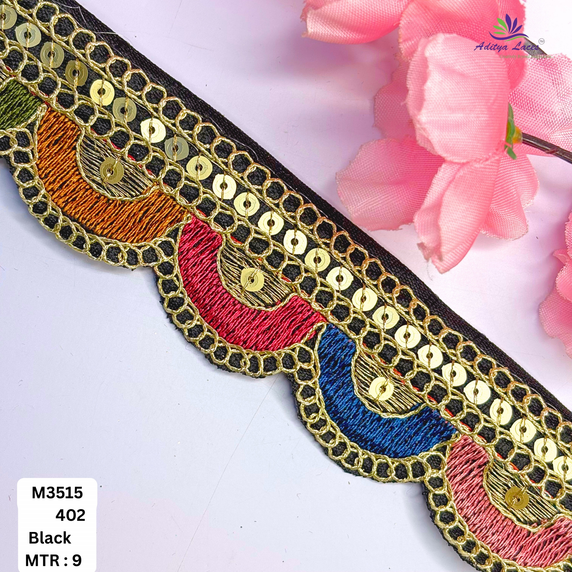 Artisan Decorative Border Trim for Ethnic Dresses