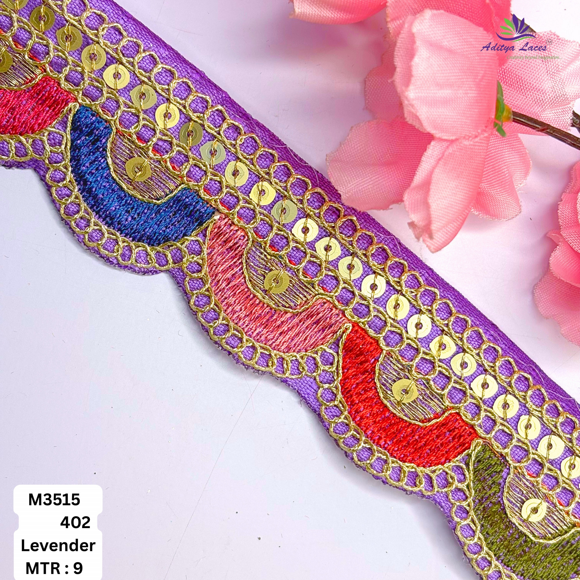 Artisan Decorative Border Trim for Ethnic Dresses
