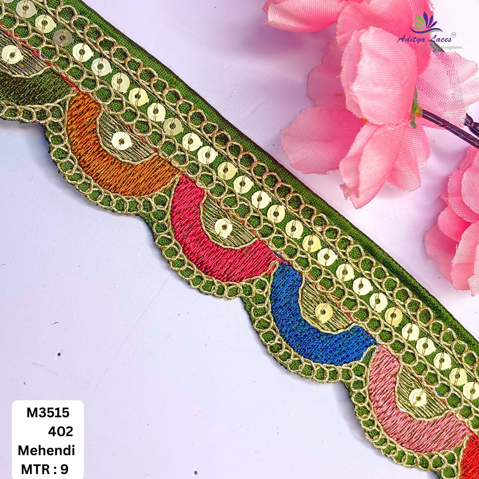 Artisan Decorative Border Trim for Ethnic Dresses