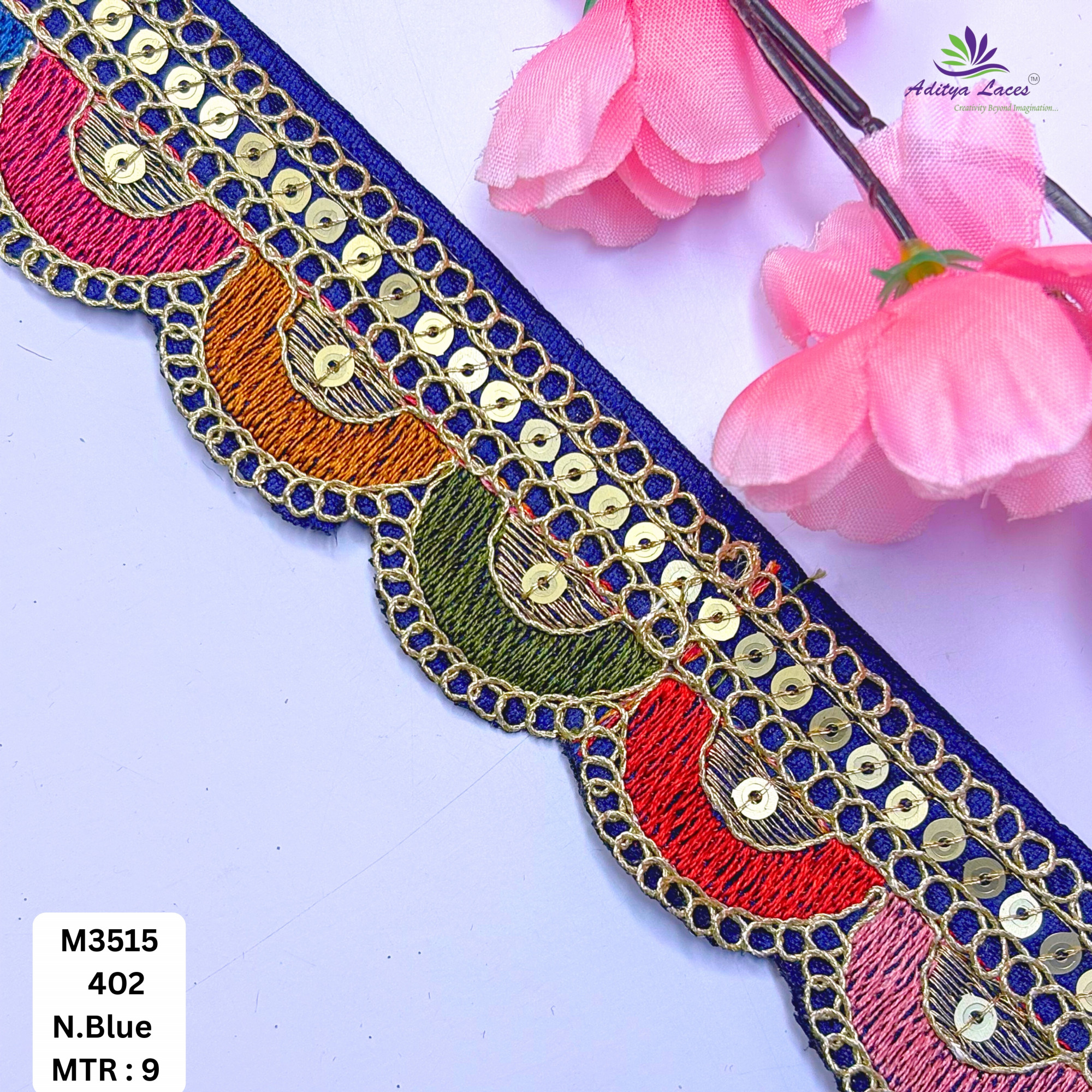 Artisan Decorative Border Trim for Ethnic Dresses