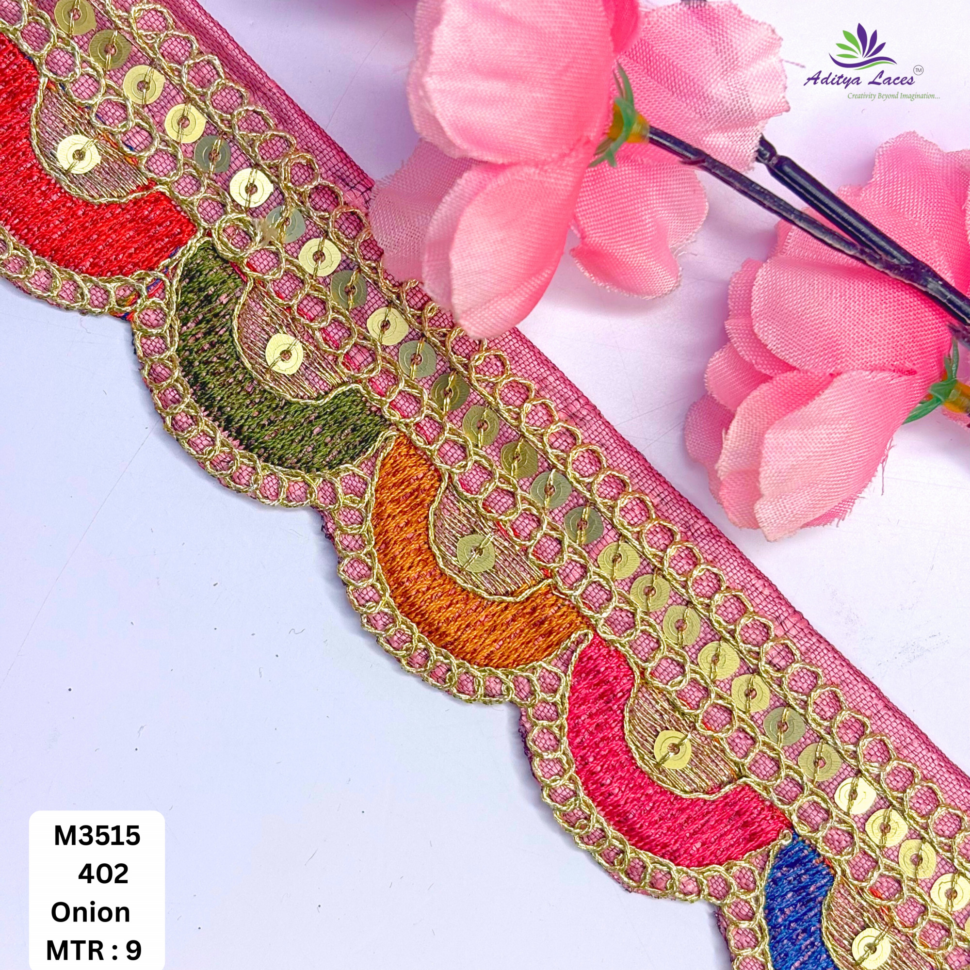 Artisan Decorative Border Trim for Ethnic Dresses