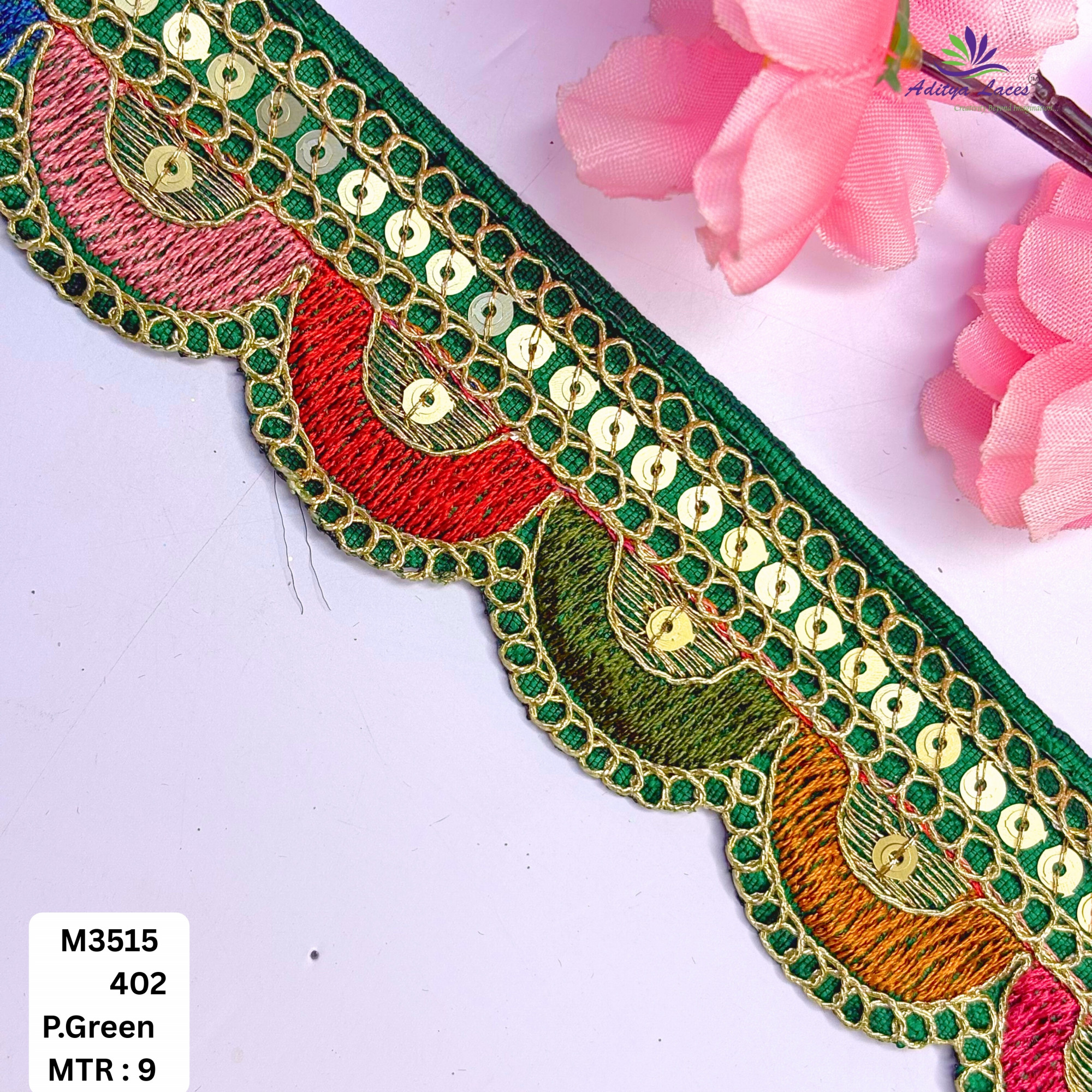 Artisan Decorative Border Trim for Ethnic Dresses