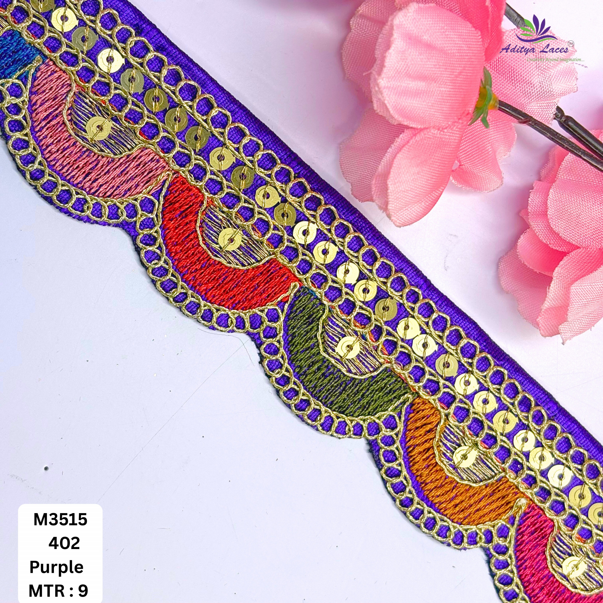 Artisan Decorative Border Trim for Ethnic Dresses