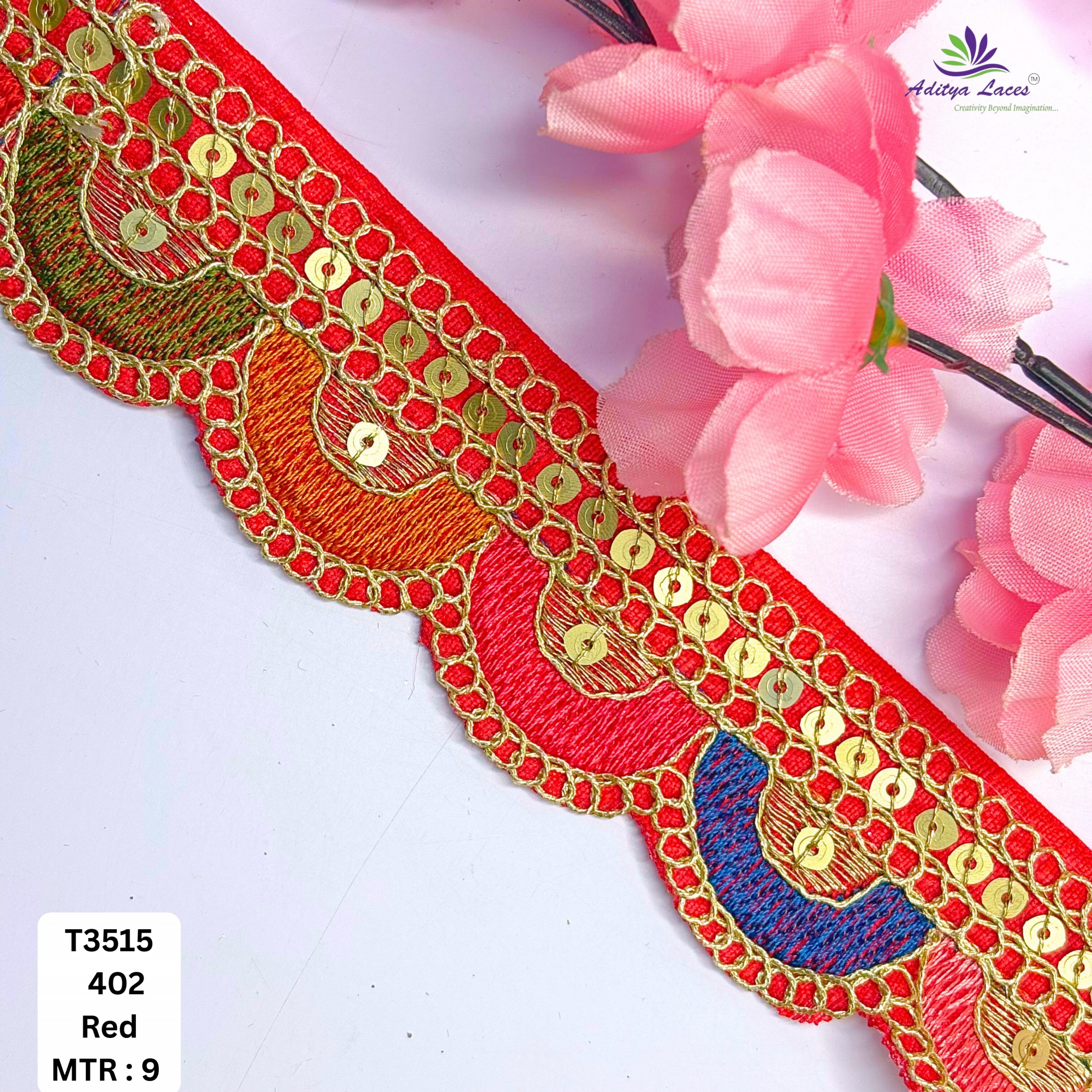 Artisan Decorative Border Trim for Ethnic Dresses