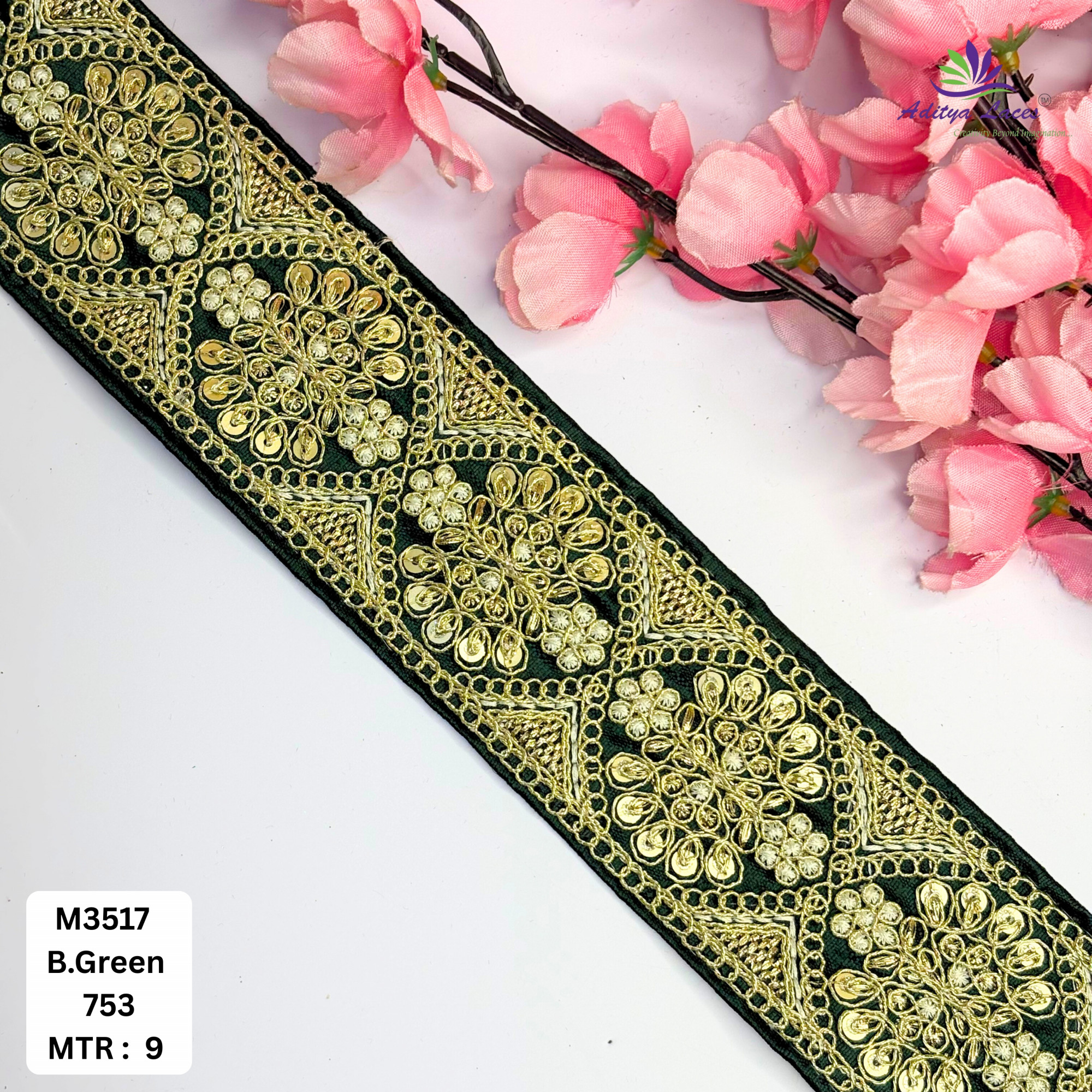 Luxury Decorative Beads Lace for Ethnic Dresses