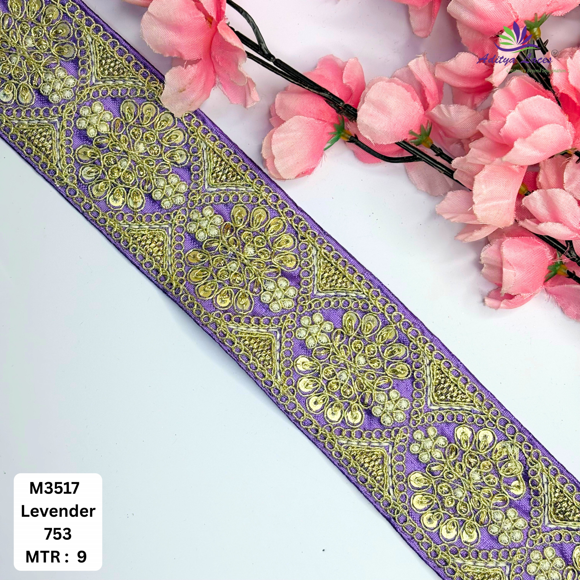 Luxury Decorative Beads Lace for Ethnic Dresses