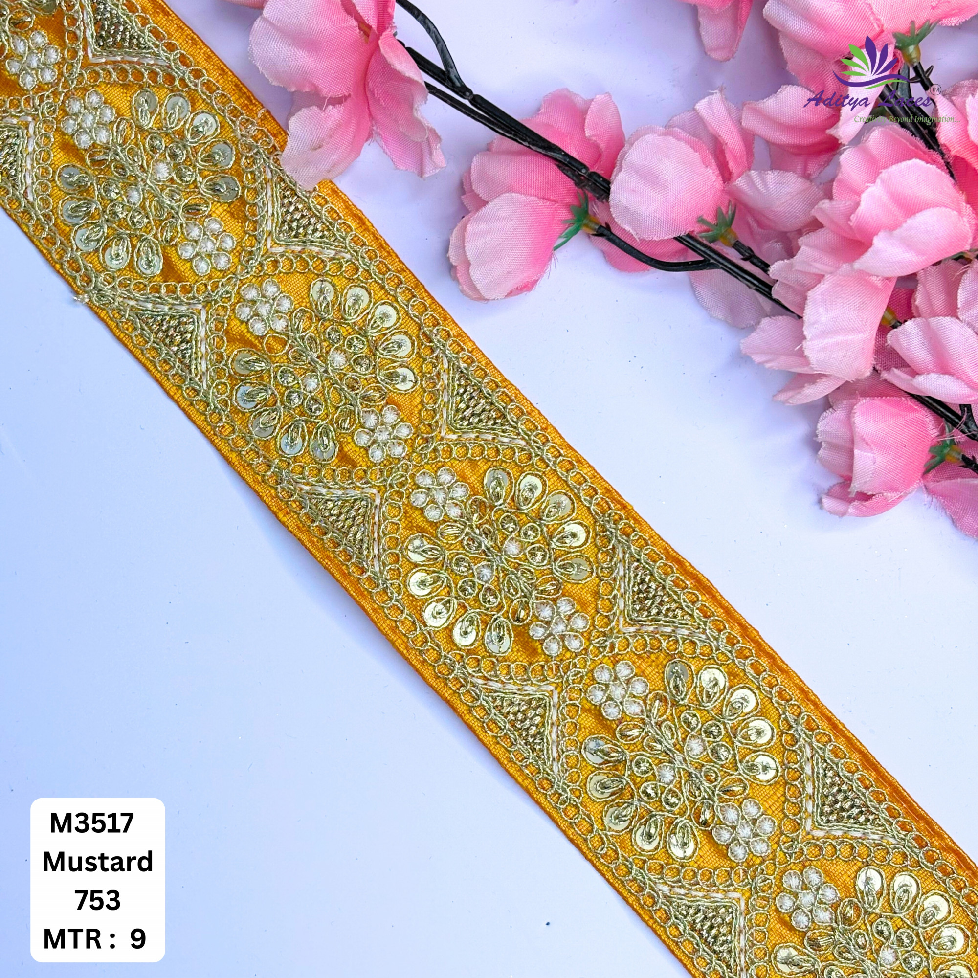 Luxury Decorative Beads Lace for Ethnic Dresses