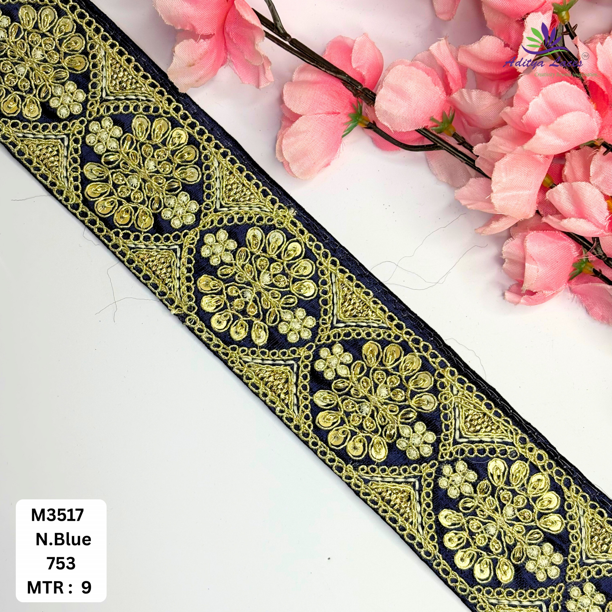 Luxury Decorative Beads Lace for Ethnic Dresses