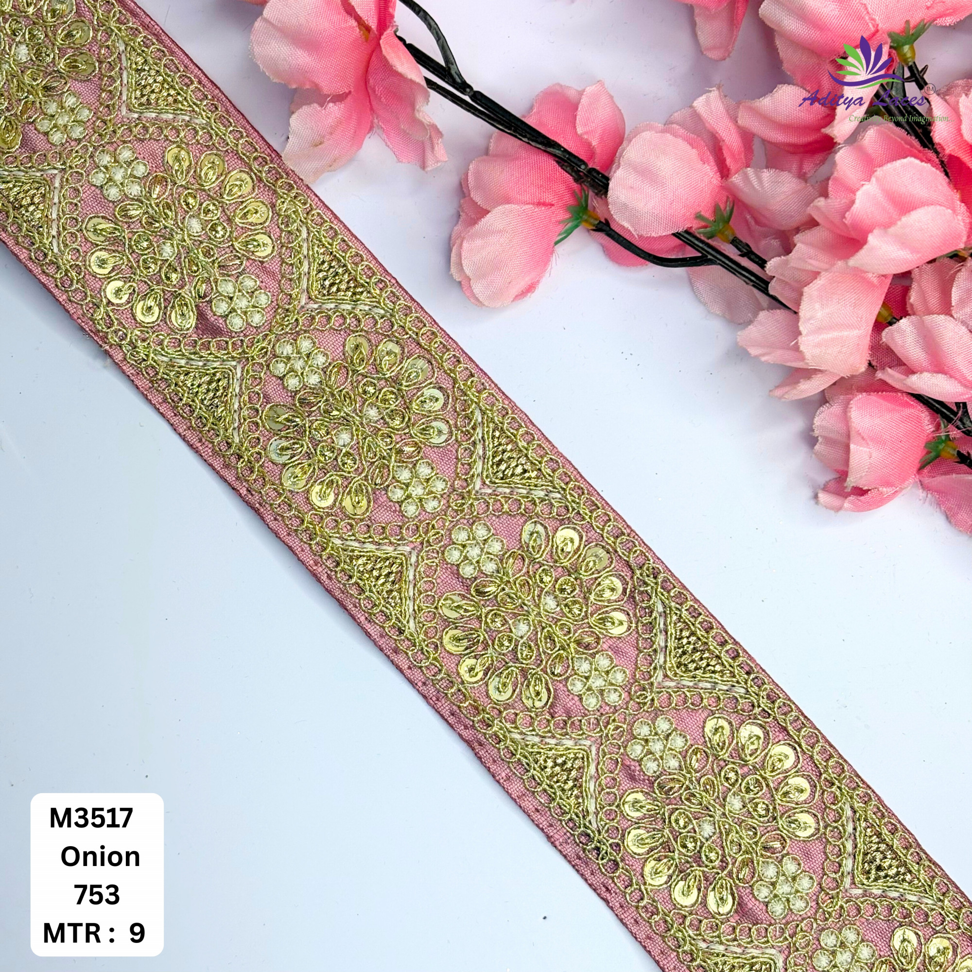 Luxury Decorative Beads Lace for Ethnic Dresses