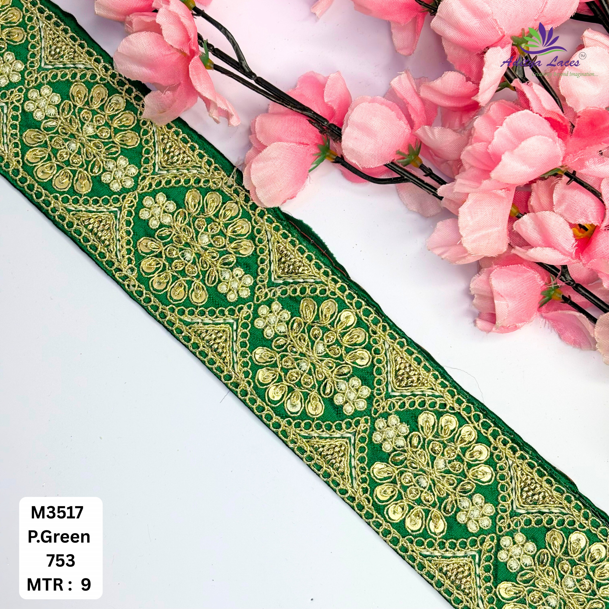 Luxury Decorative Beads Lace for Ethnic Dresses