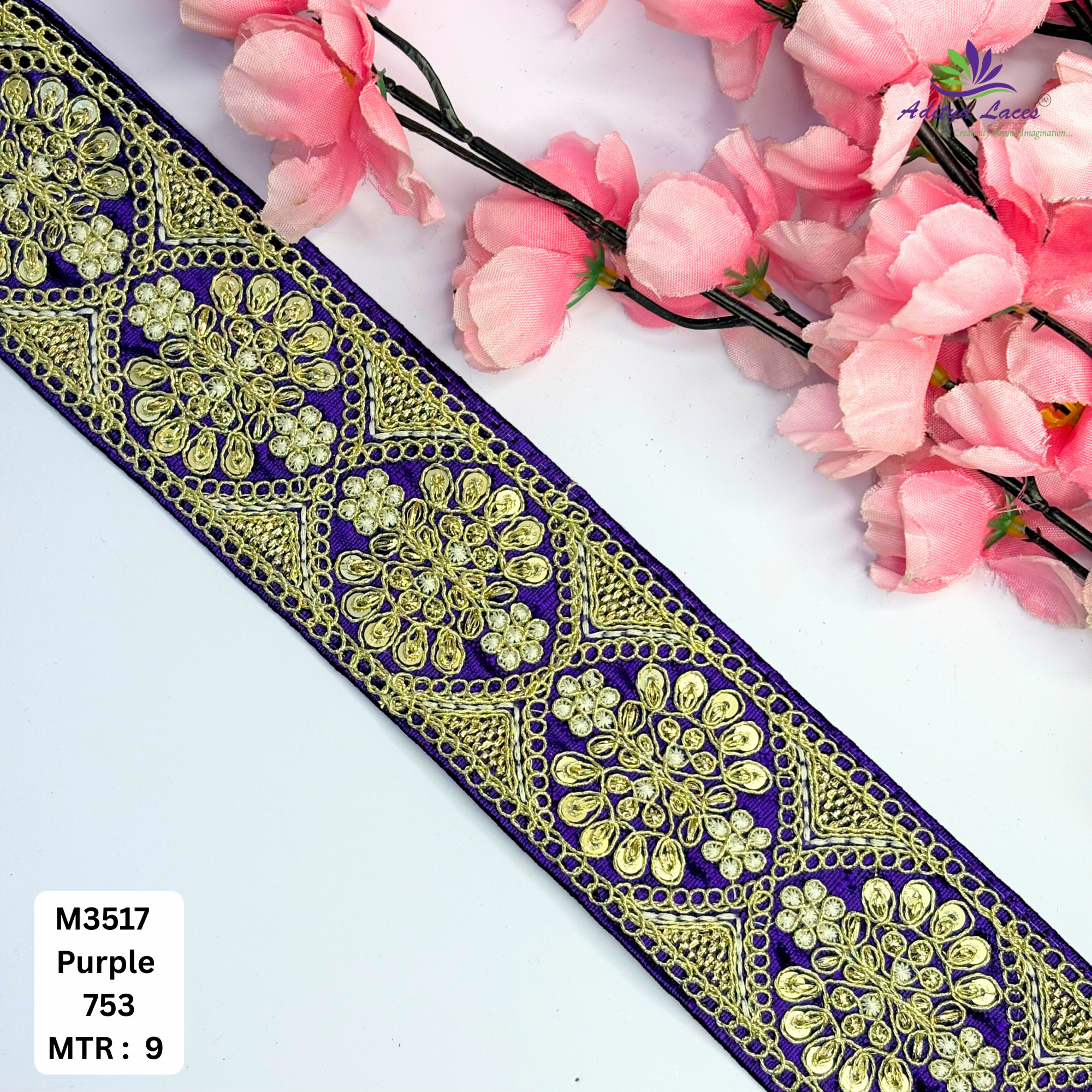Luxury Decorative Beads Lace for Ethnic Dresses